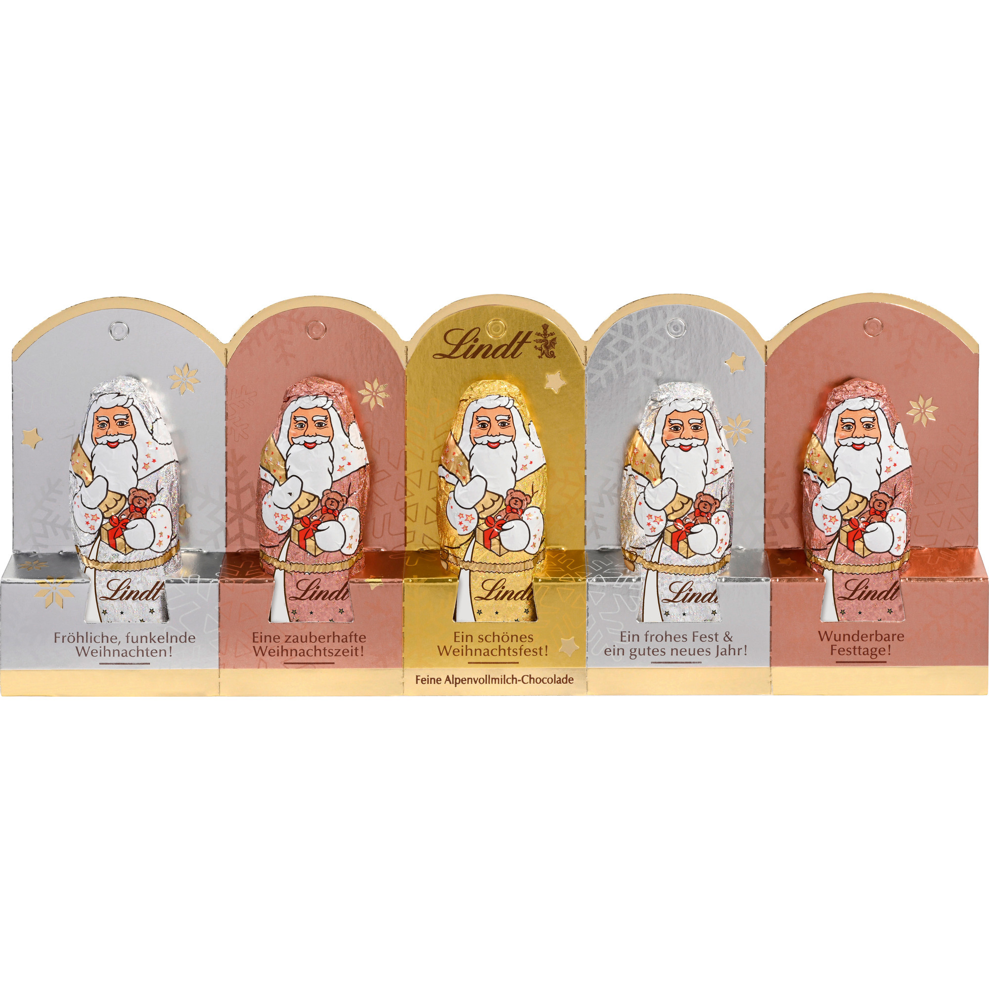 Lindt vian.Santa Glamour Edt. 5x10g