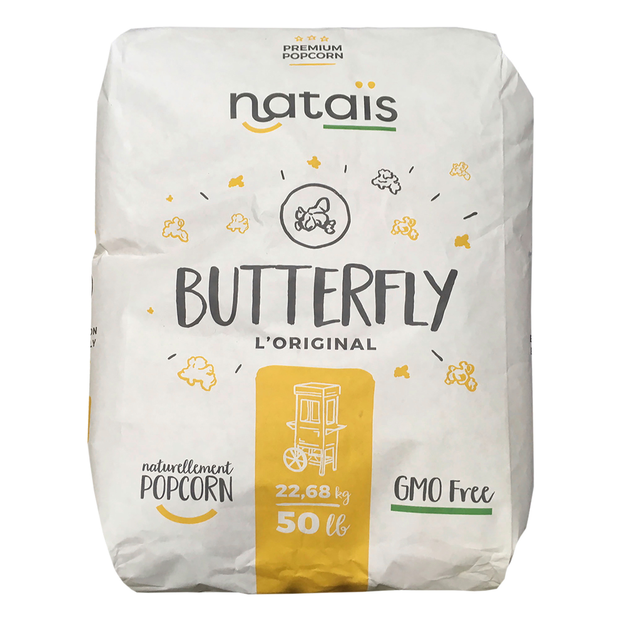 Popcorn surový vrece 22,68kg