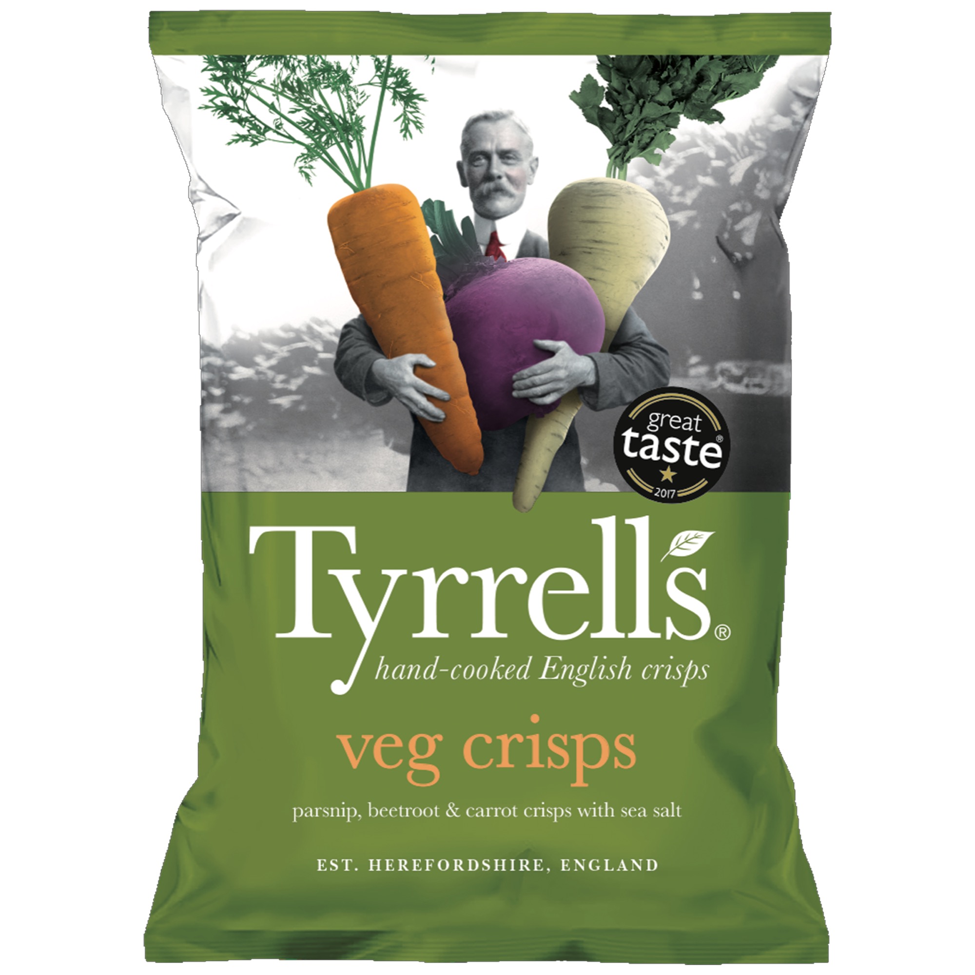 Tyrrells zelen.čipsy 125g Veg Chips Mix