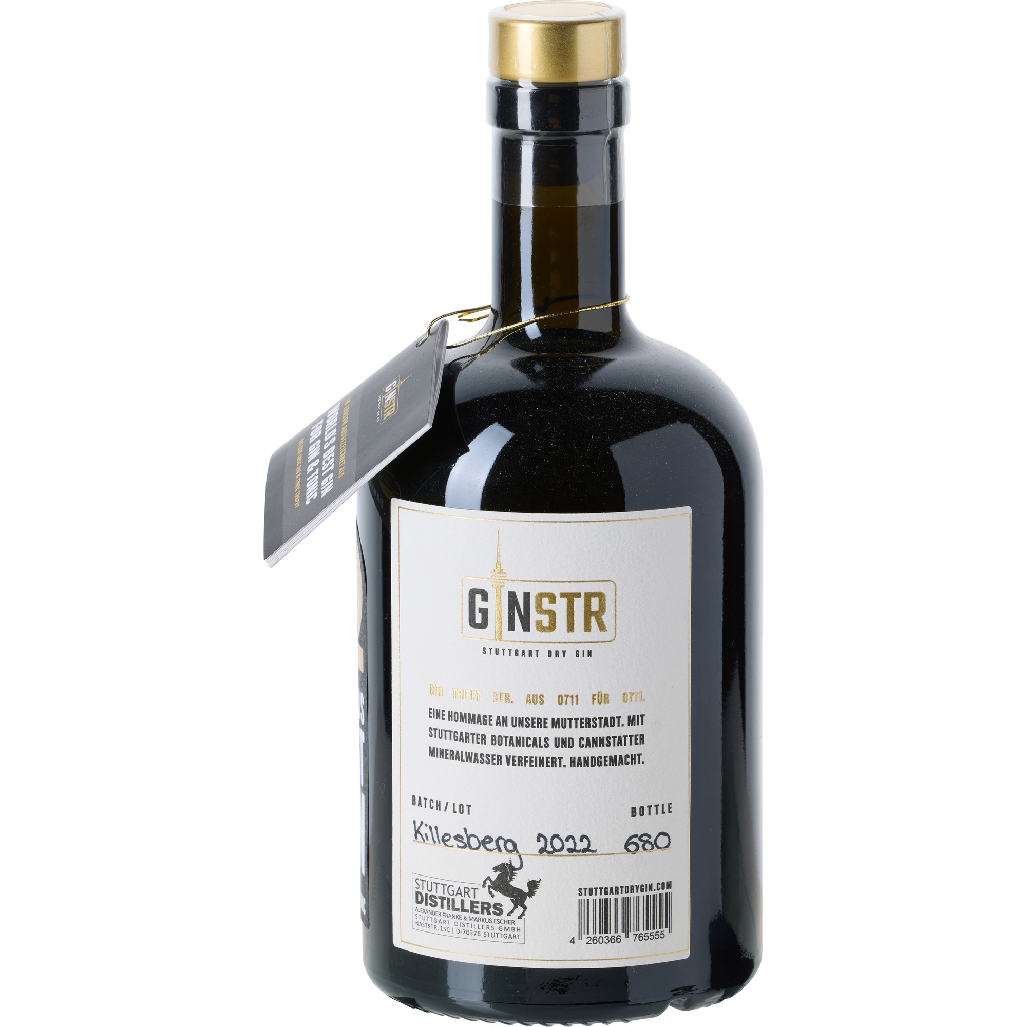 Ginstr Stuttgart Dry Gin 0,5l