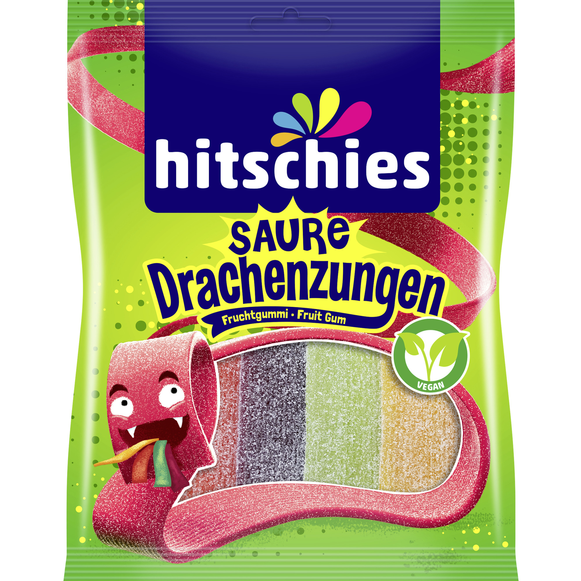 Hitschler Beutel 125g, saure Drachenzung