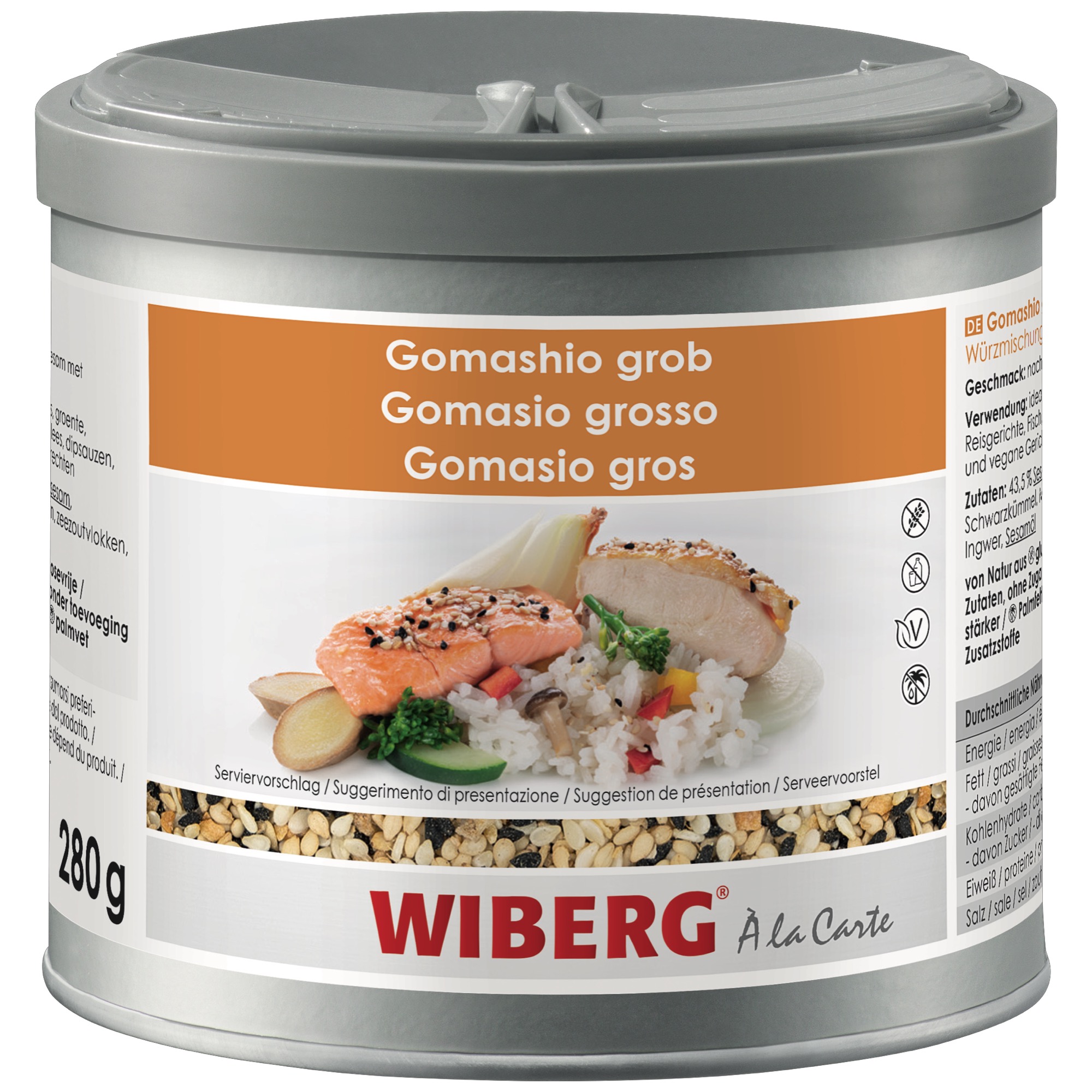 Wiberg Gomashio hrubé 470ml