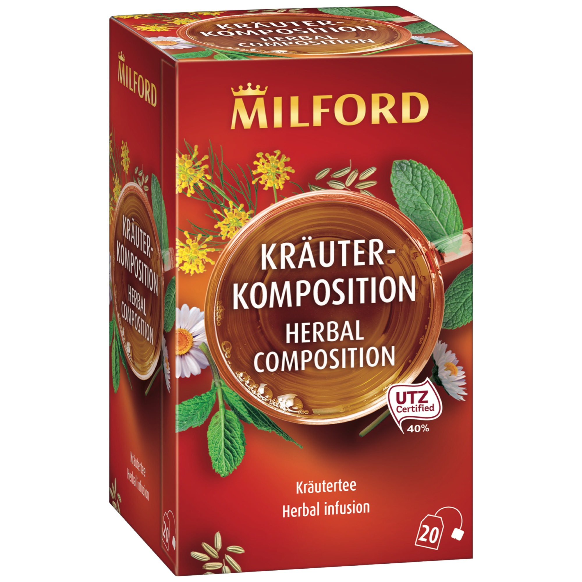Milford čaj 20ks bylinková kompozícia