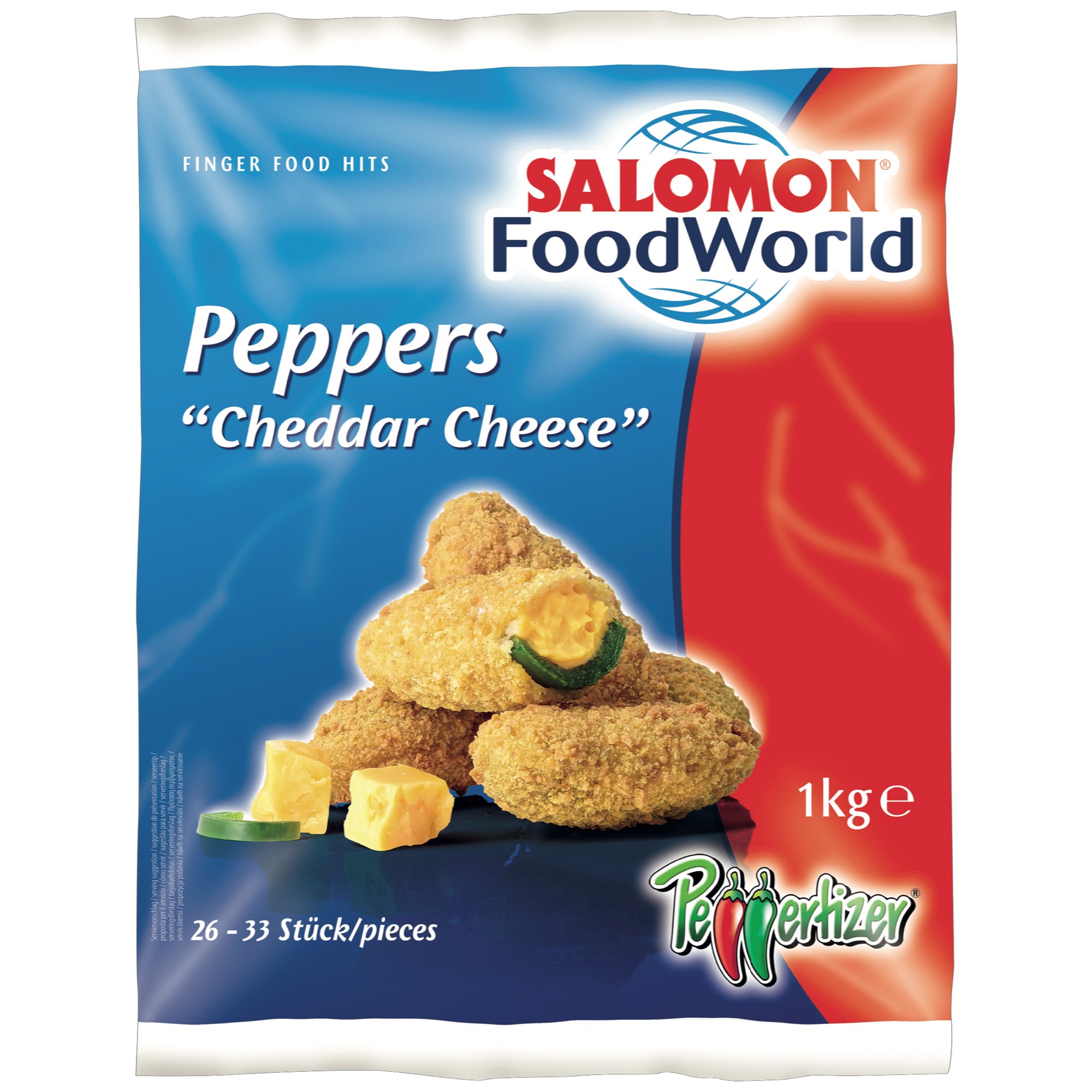 Salomon Peppers Cheddar syr mraz.1kg
