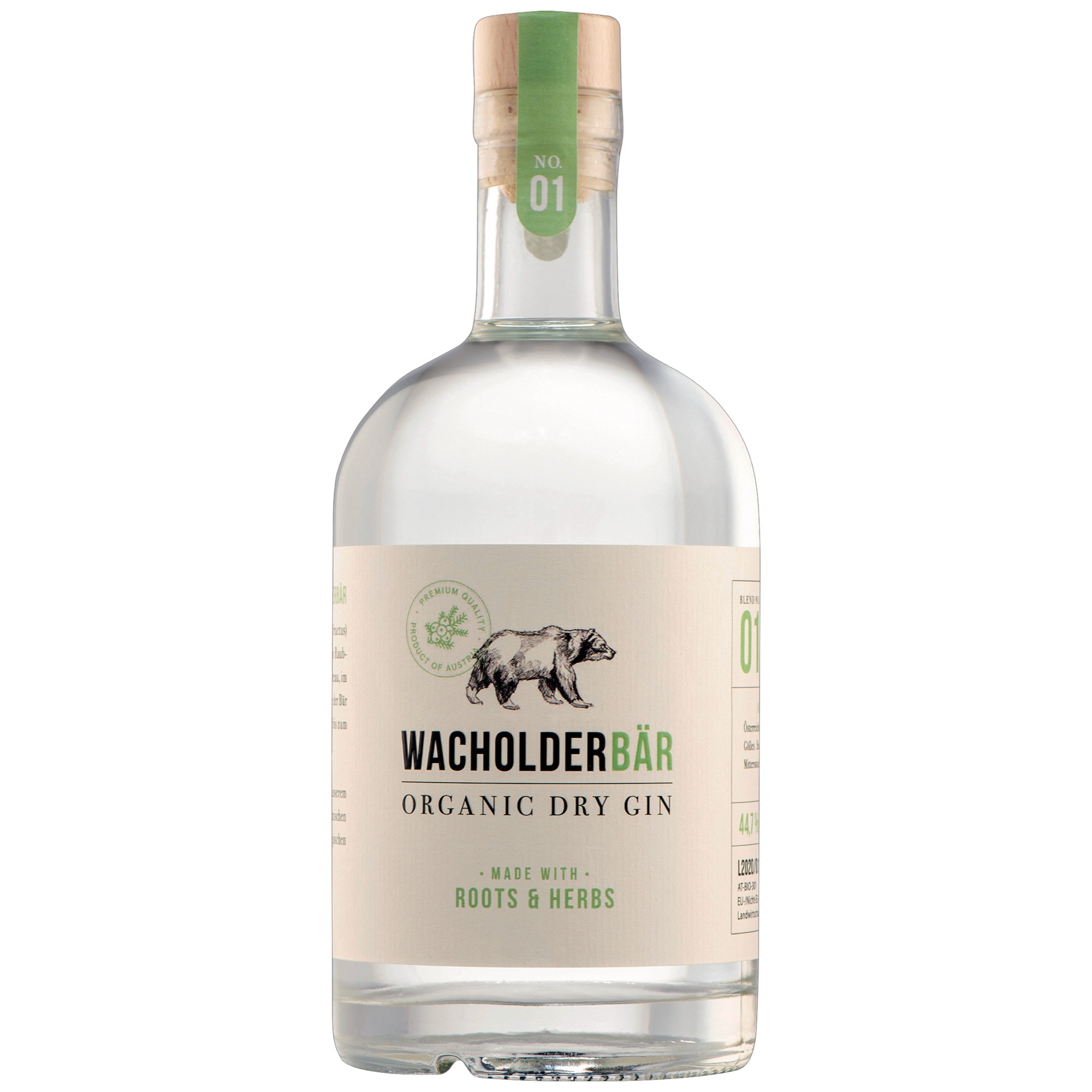 Wacholderbär Roots Gin Bio 0,5l