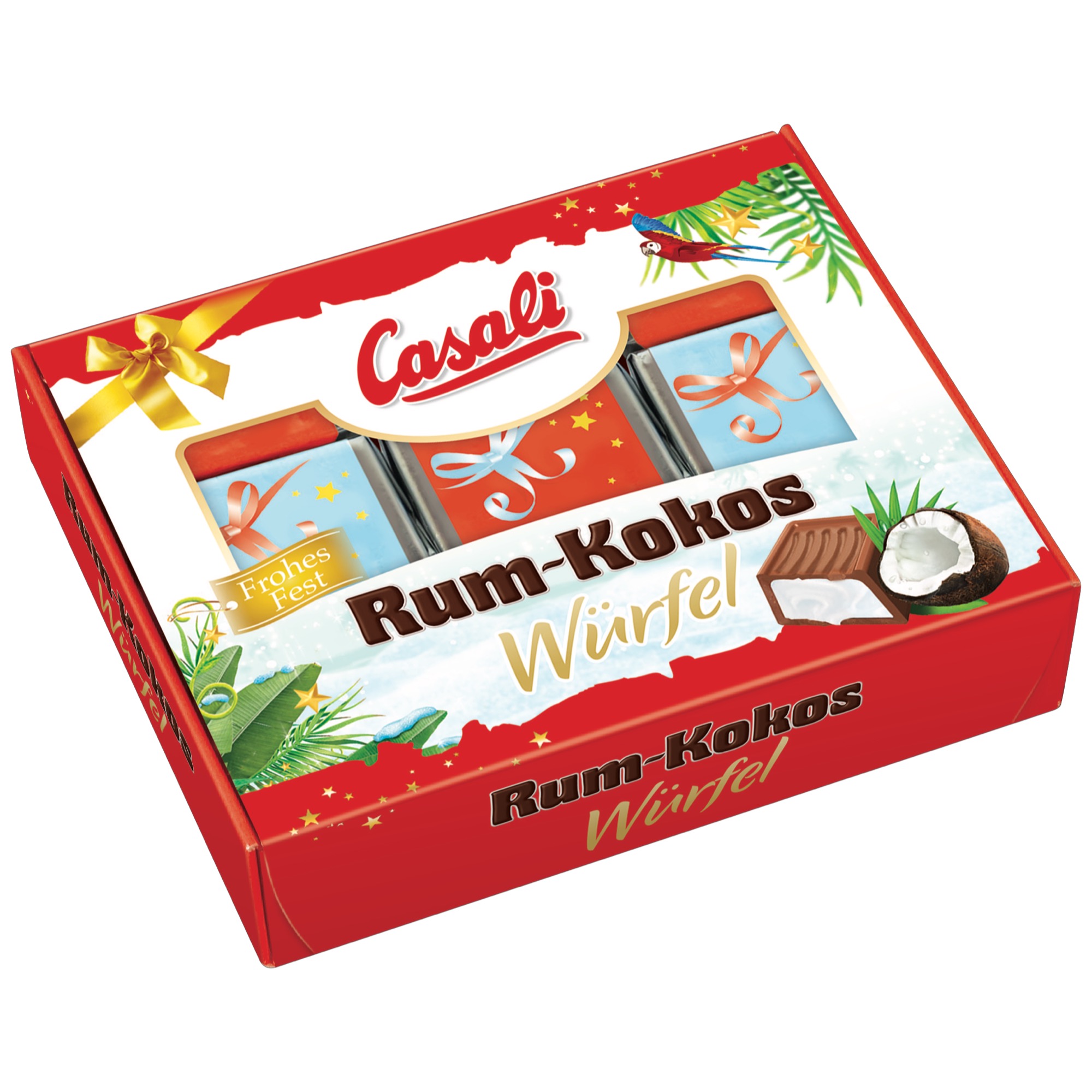 Casali vian.kocky 115g rum/kokos