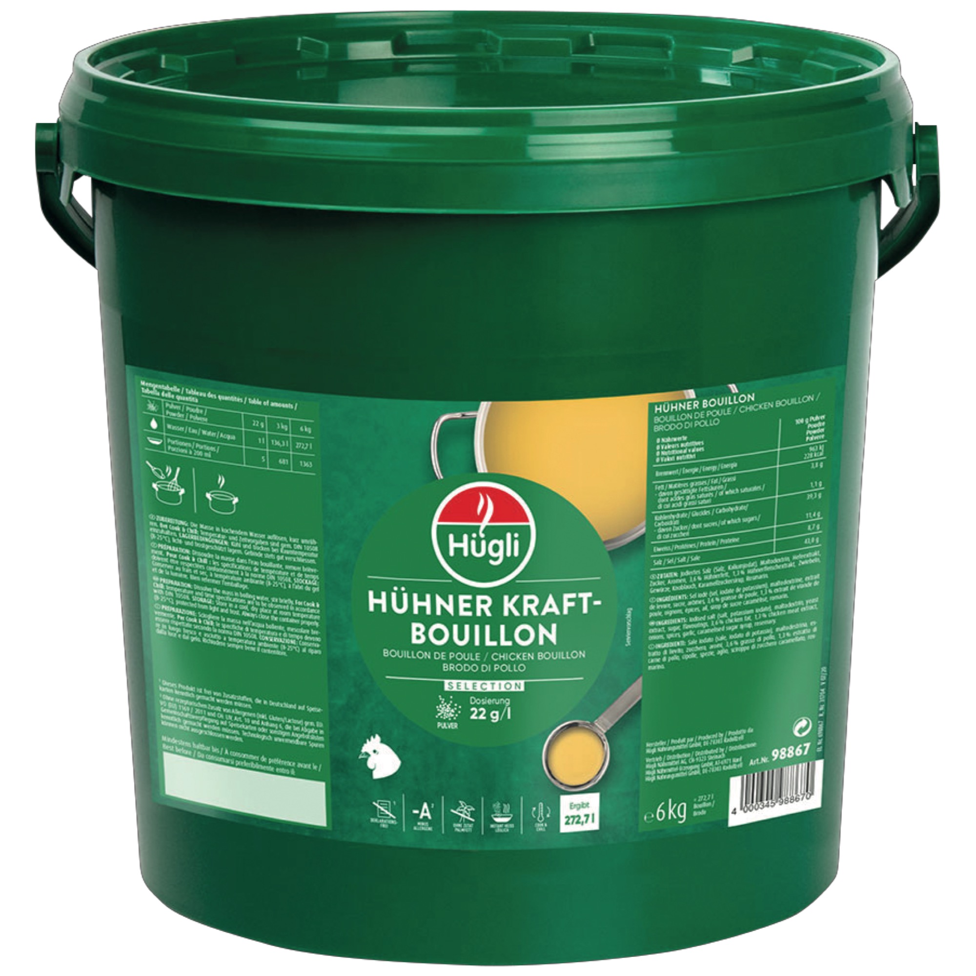 Hügli slepačí bujón 6kg
