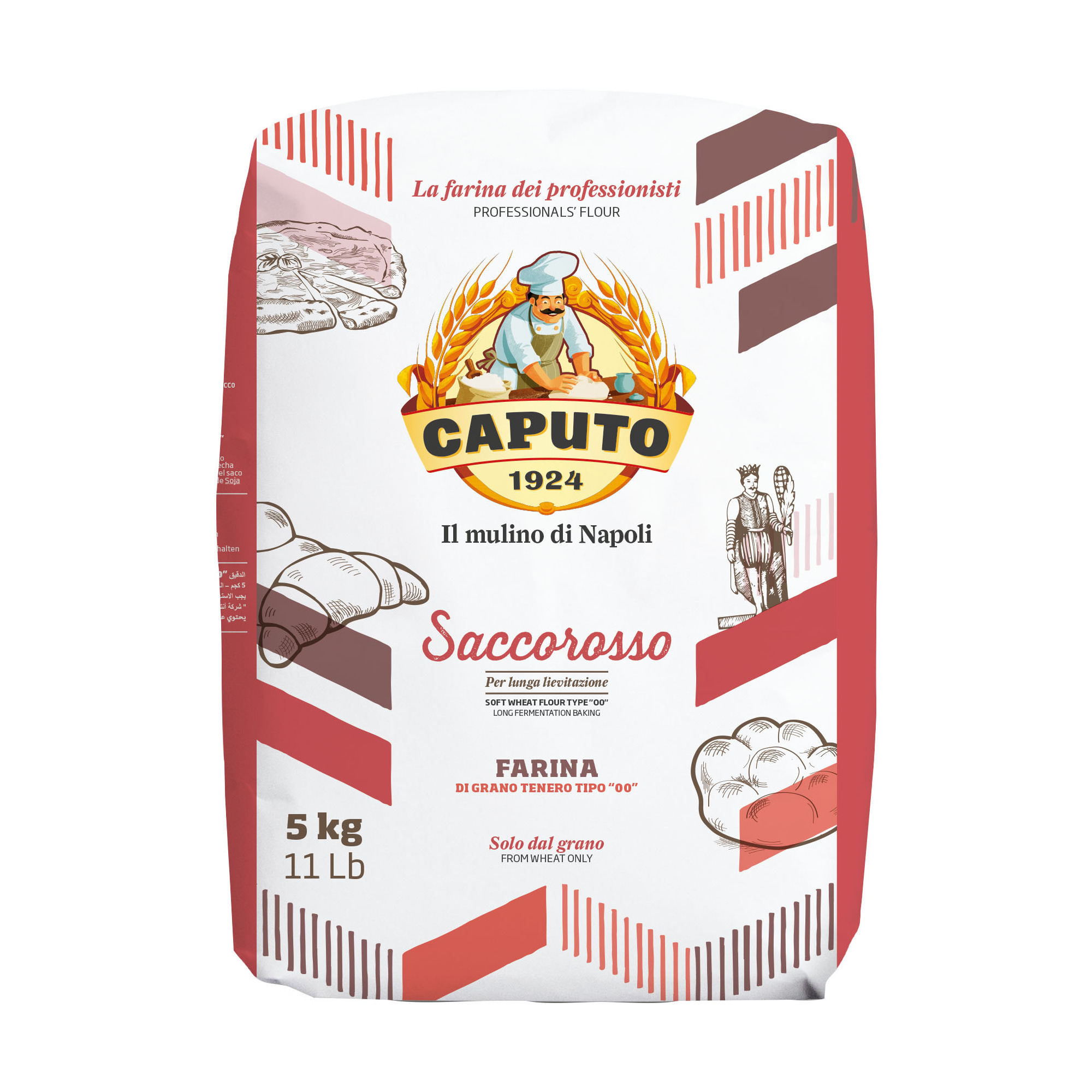 Caputo Weizenmehl Rot Saccorosso T00 5kg