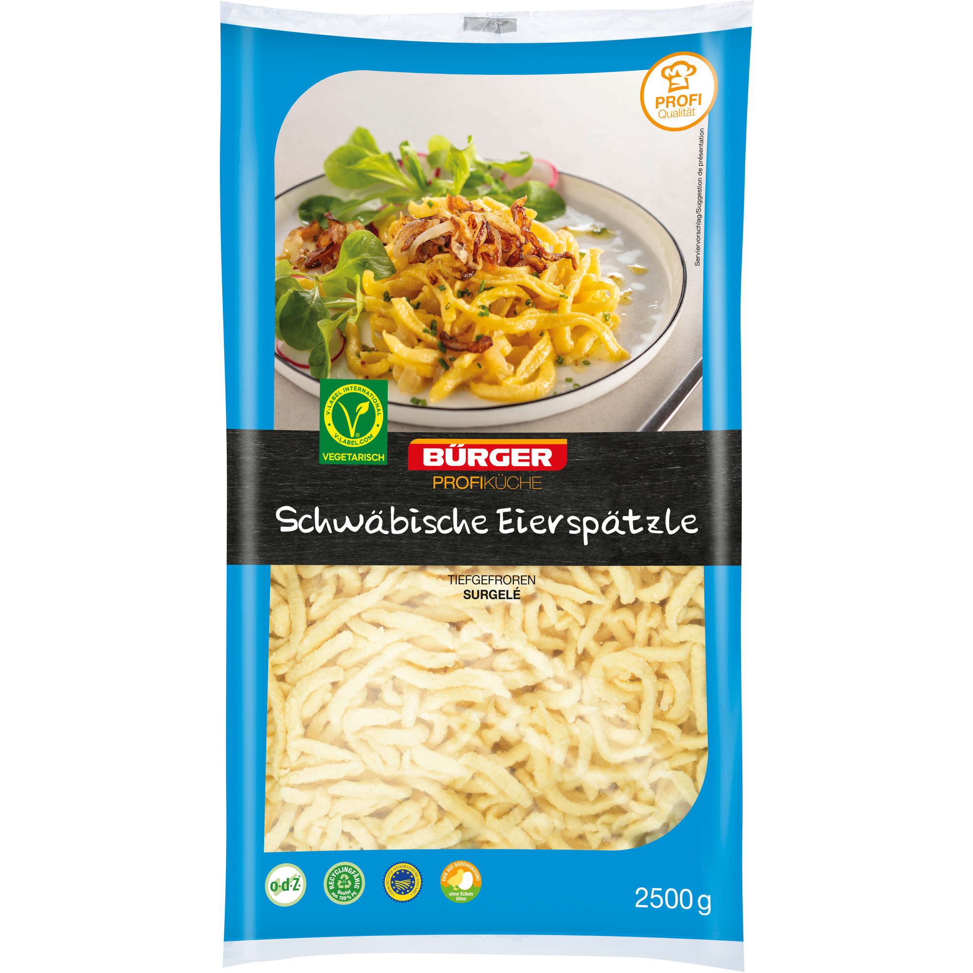 Bürger Schwäb. Eierspätzle TK 2,5kg