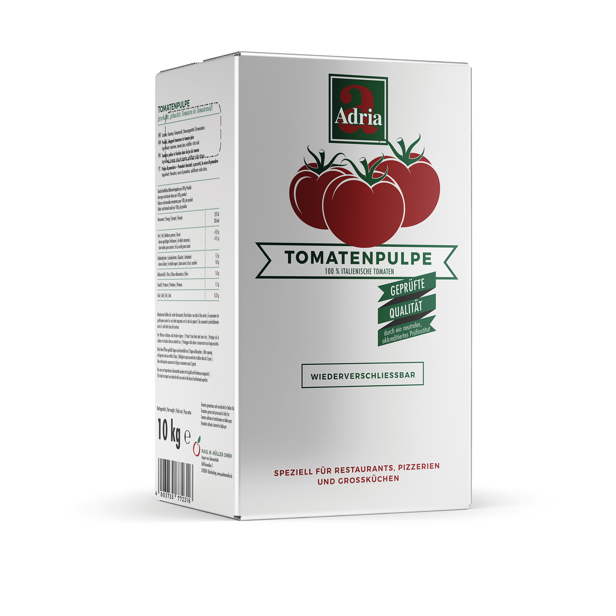 Adria Tomatenpulpe BIB 10kg