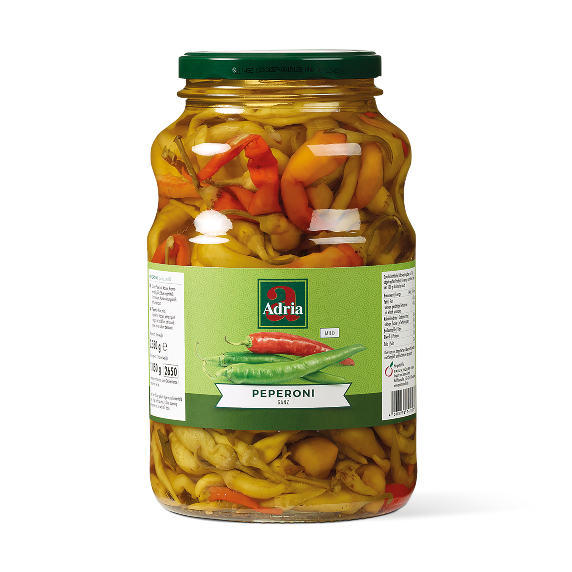 Adria Peperoni ganz mild 2650ml