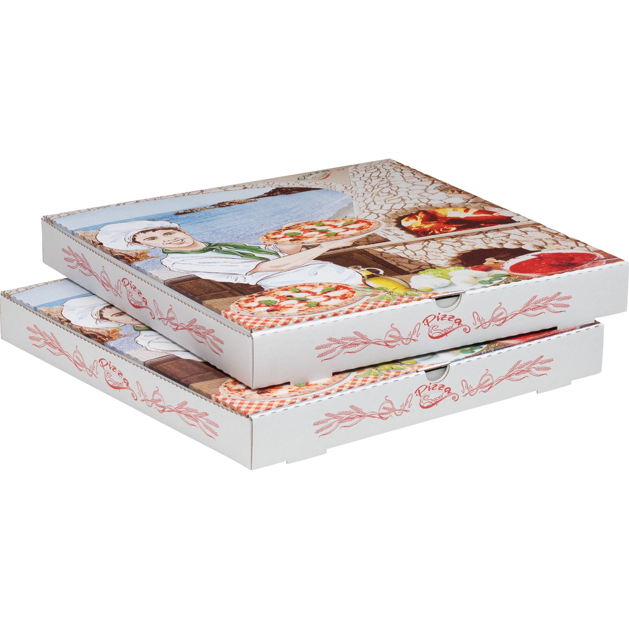 Pizzakarton bedr. 33x33x4 100er