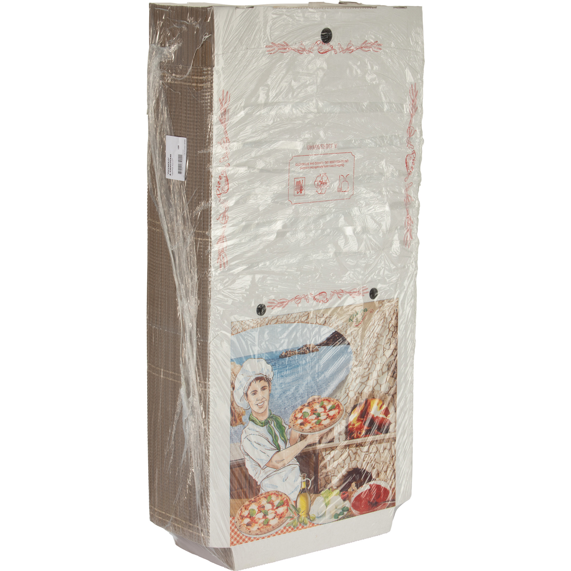Pizzakarton bedr. 40x40x4cm 100er