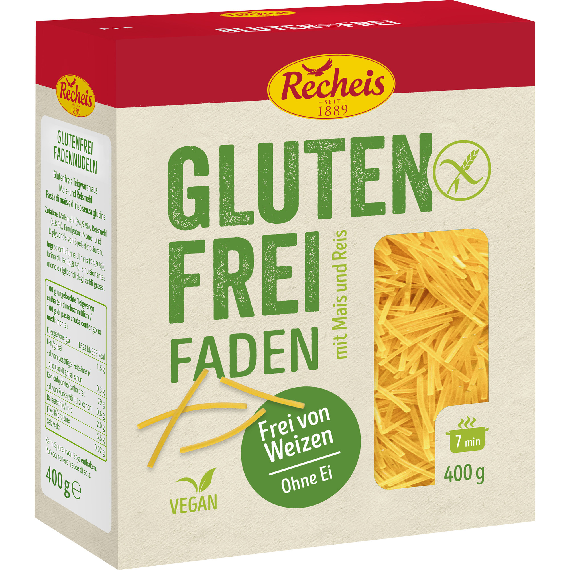 Recheis Glutenfrei 400g, Faden