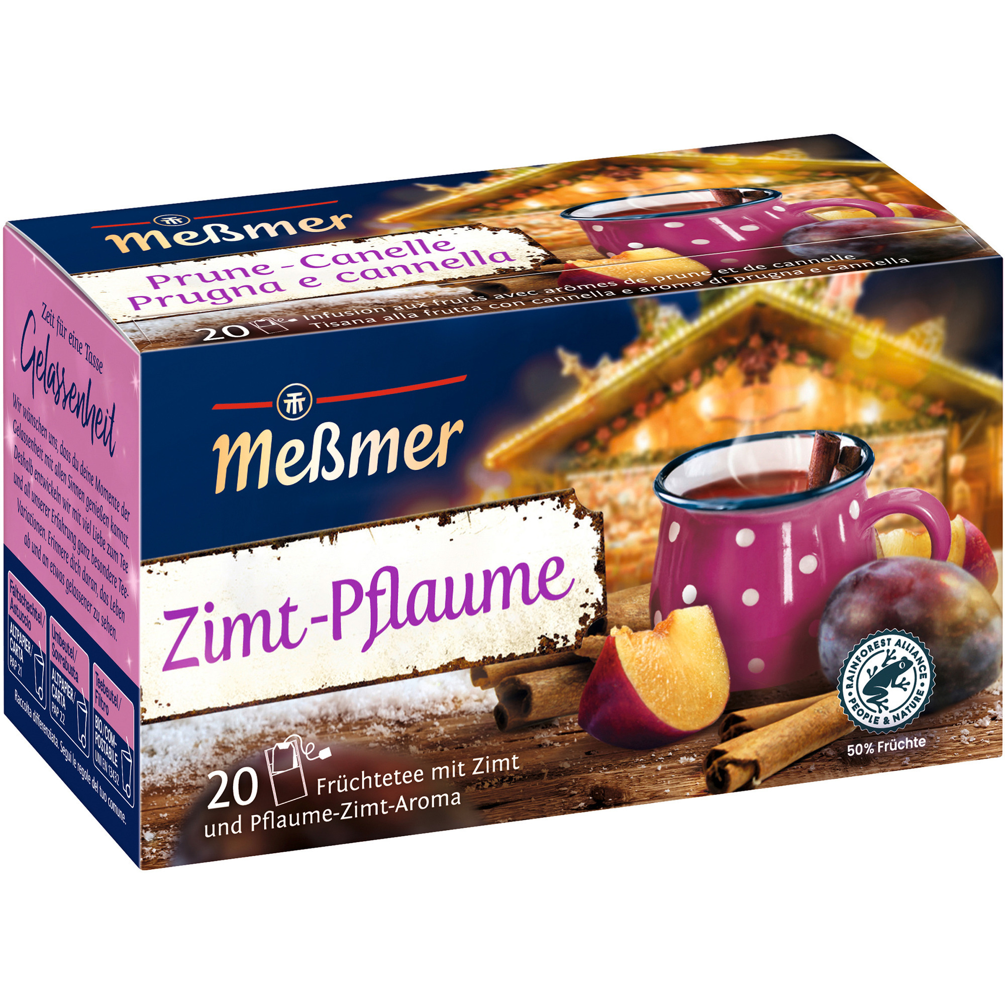 Messmer Tee 20er, Zimtpflaume