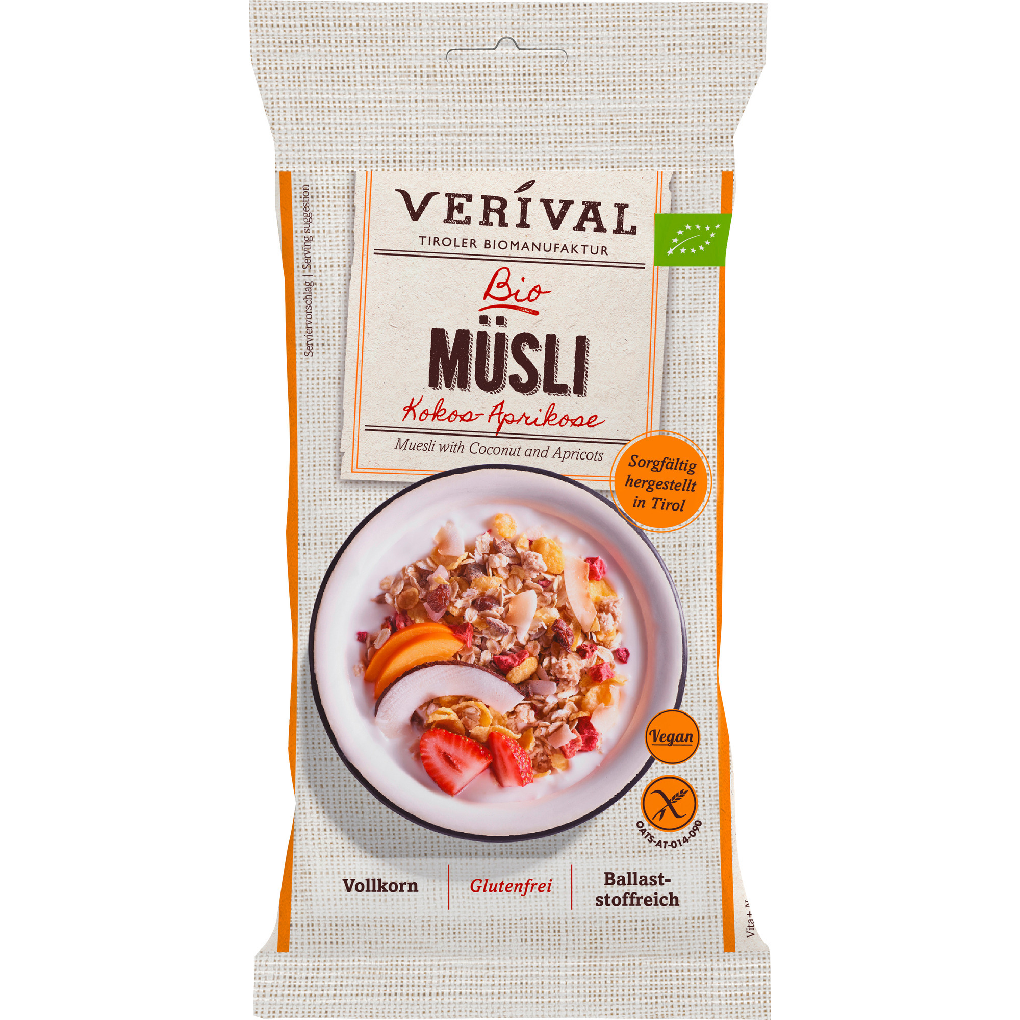 Verival Bio Müsli 40g, Kokos Marille