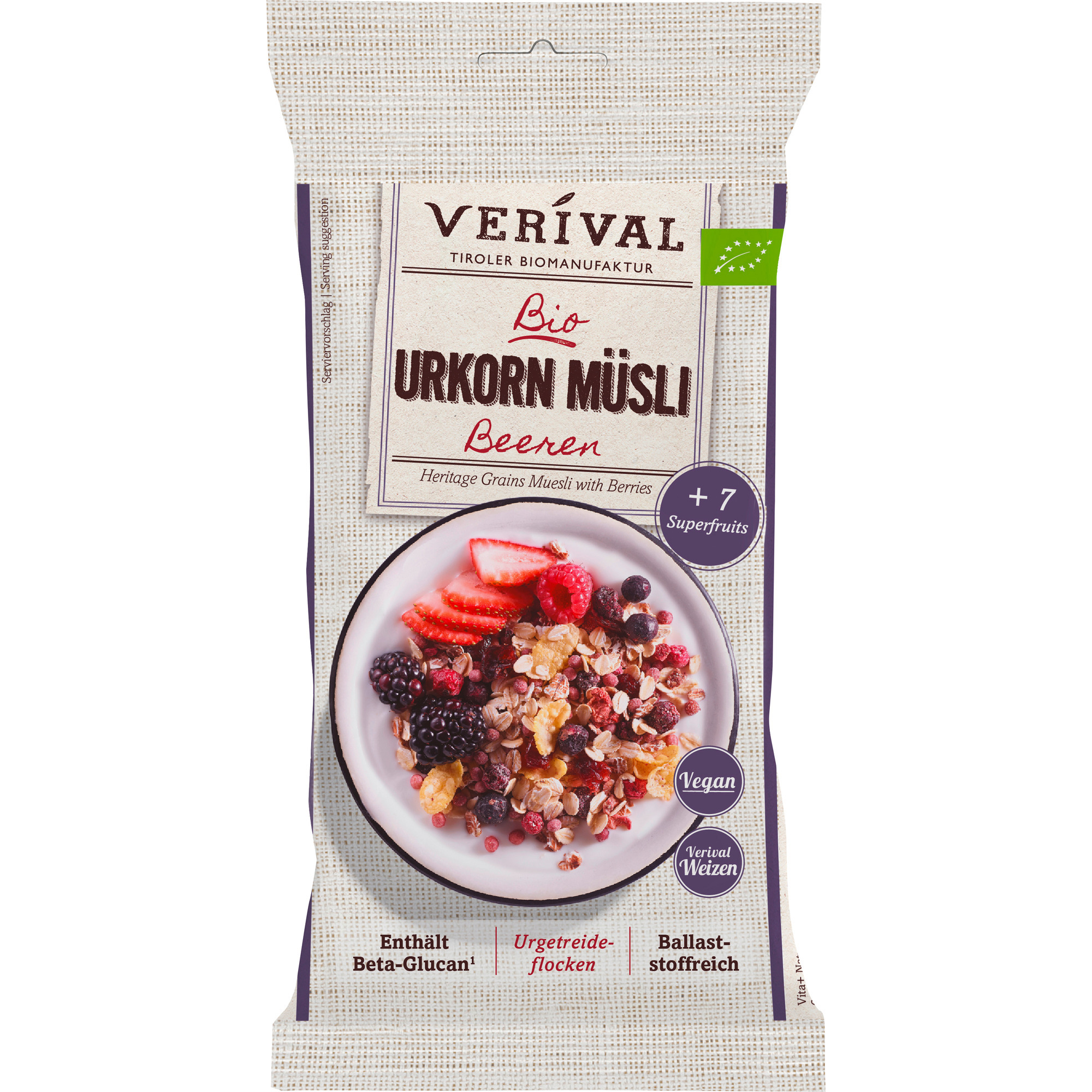 Verival Bio dr.ovocie Urkorn müsli 50g