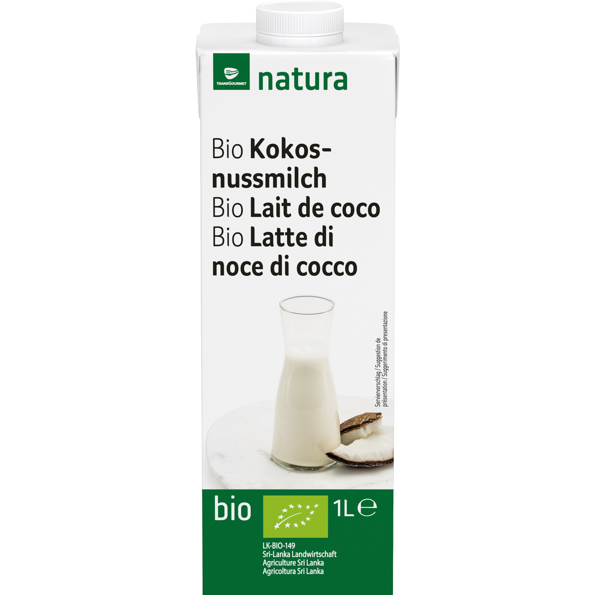 Natura Bio Kokosmilch 1l