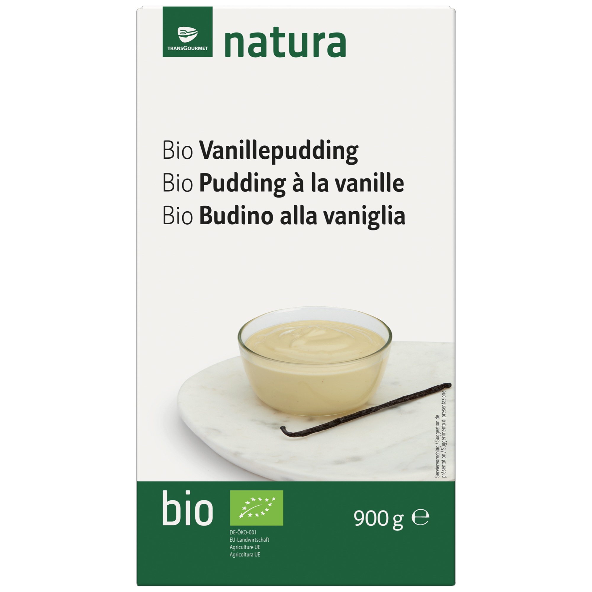 Natura Bio Vanillepudding 900g