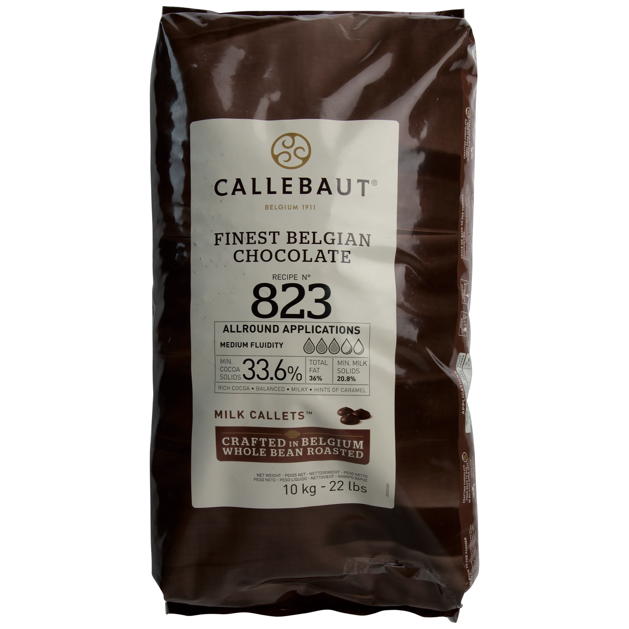 Callebaut poleva mliečna čipsy 10kg