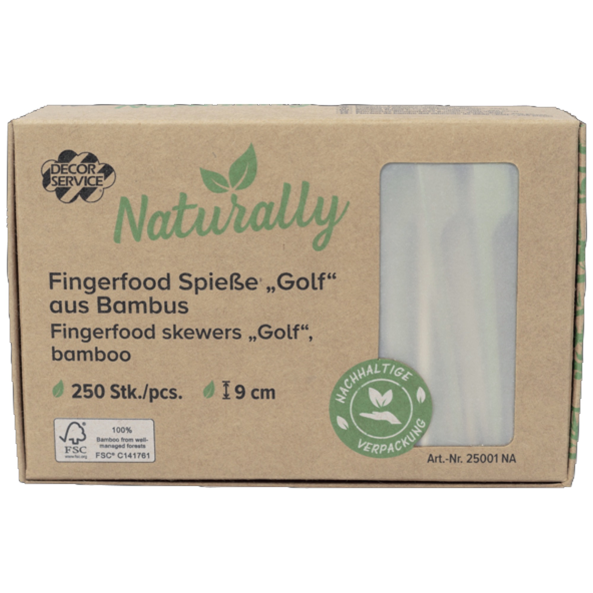 Fingerfood Spieße Golf Bambus 9cm 250er