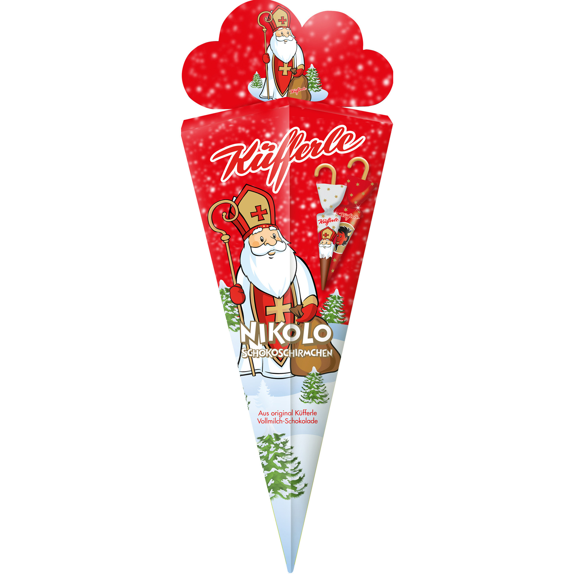 Küff. XXL Schokoschirmchen Nikolo 162g