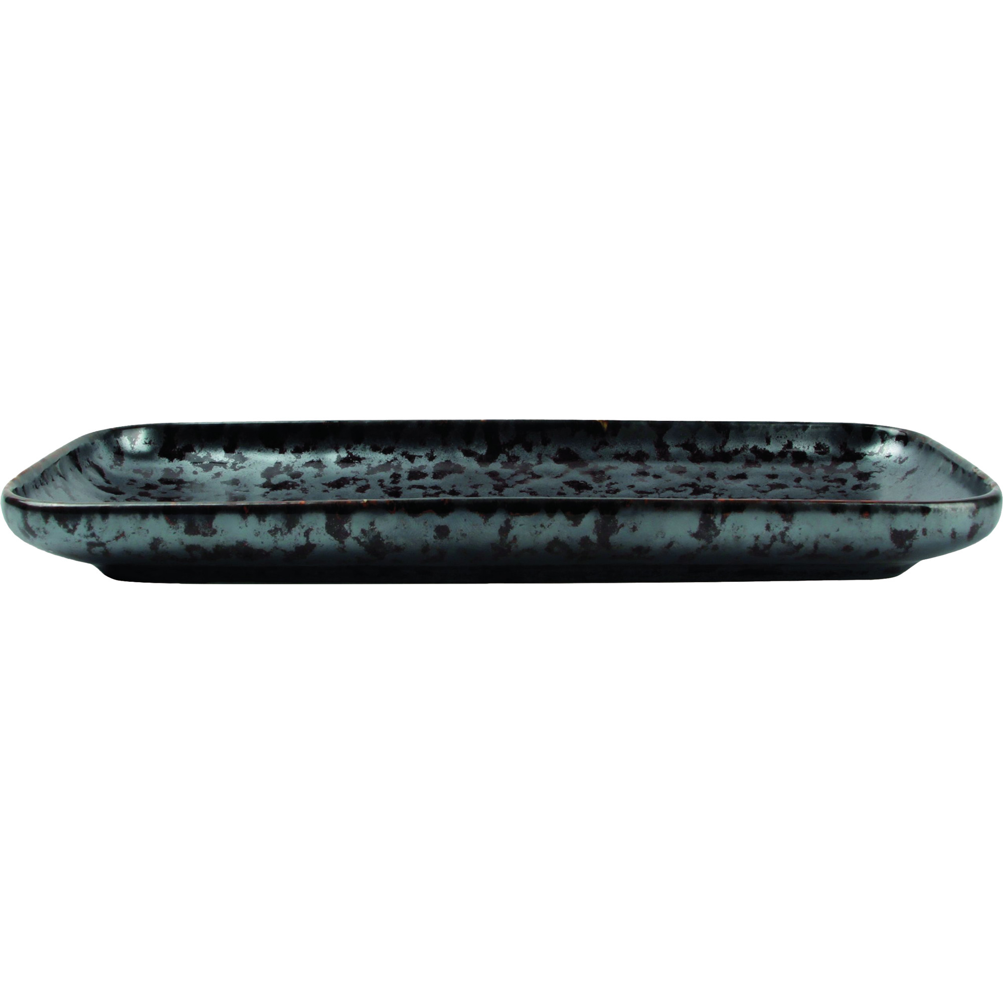 Servierplatte Oxido black 22x10cm
