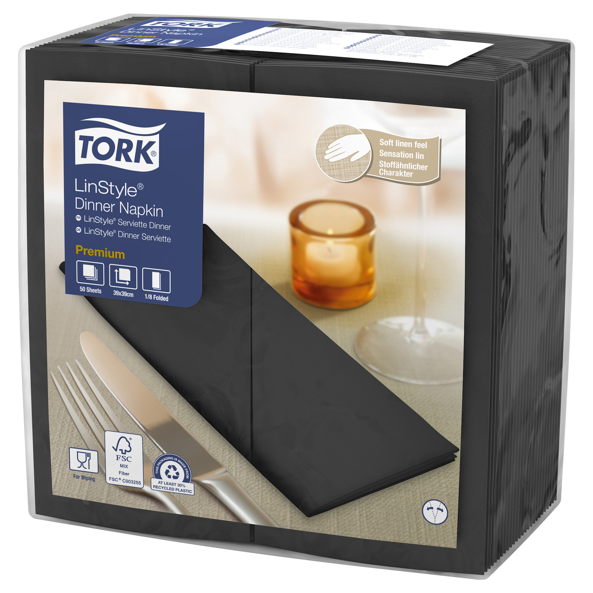 Tork Linstyle Serv.1/8 39/50er, schwarz