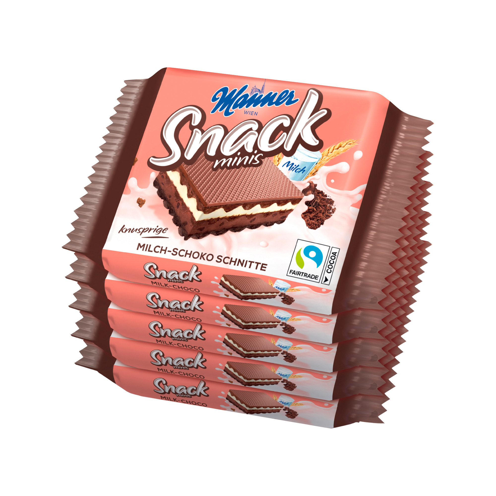 Manner Snack Minis 5x25g, Milch Schoko