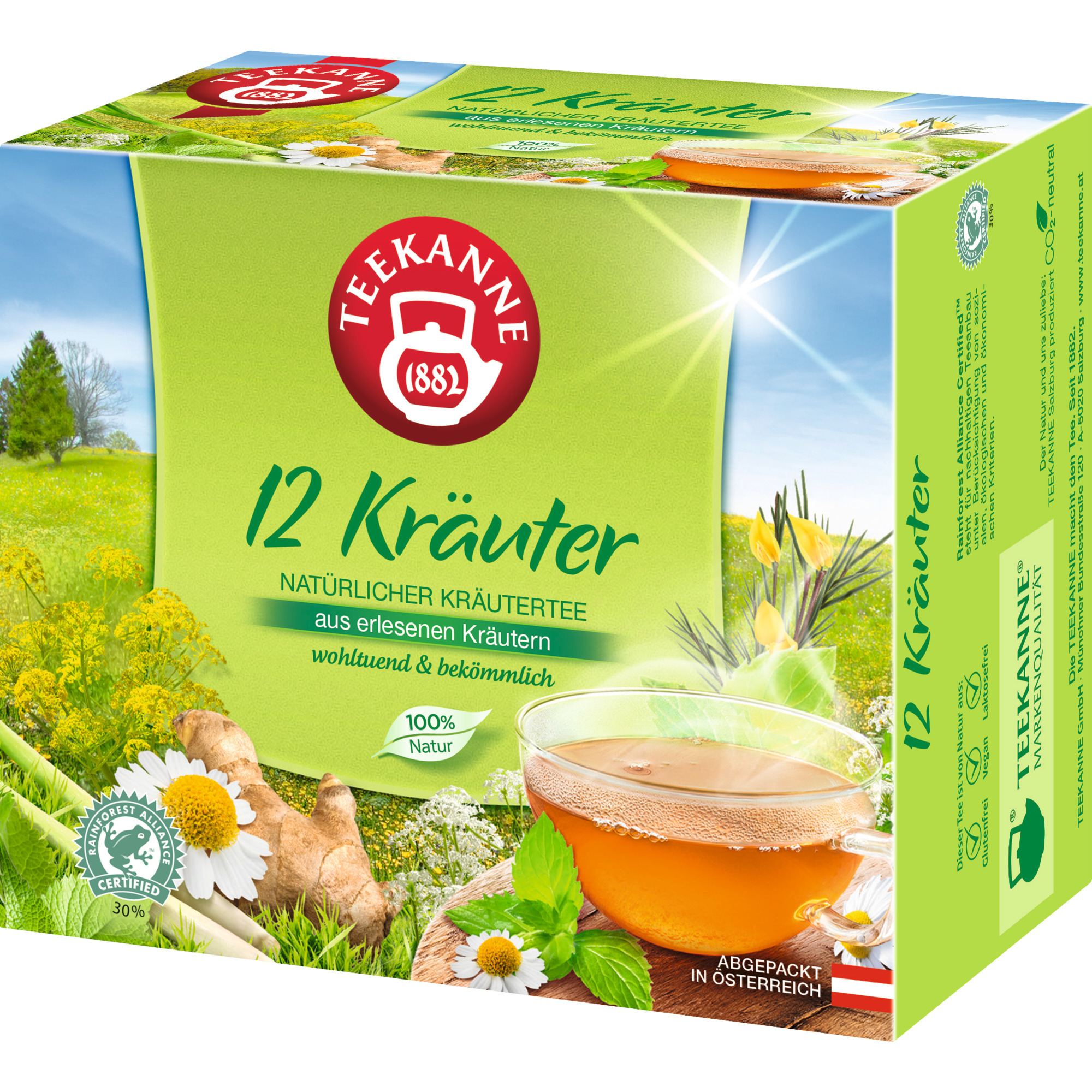 Teekanne 40er, 12-Kräuter