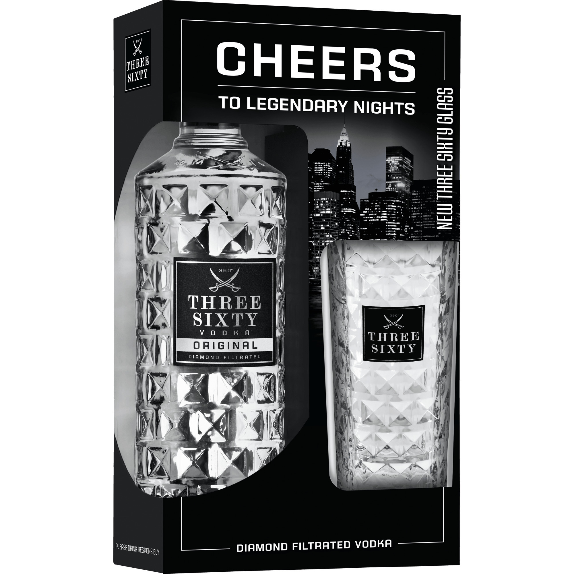 Three Sixty Vodka GP 37,5% 0,7L
