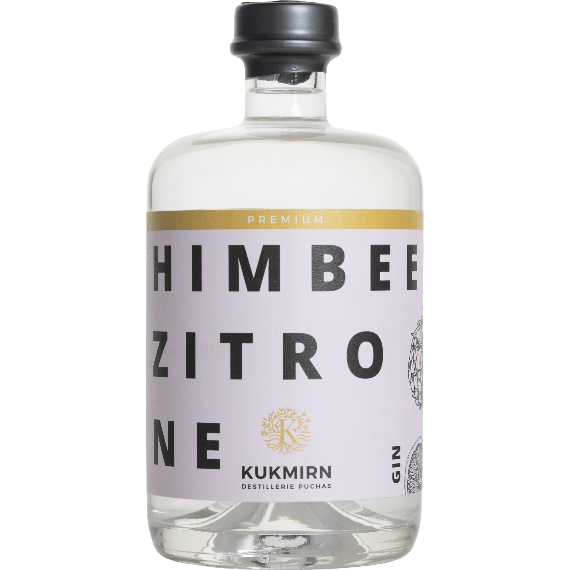 Kukmirn Himbeer-Zitrone Gin 0,5l