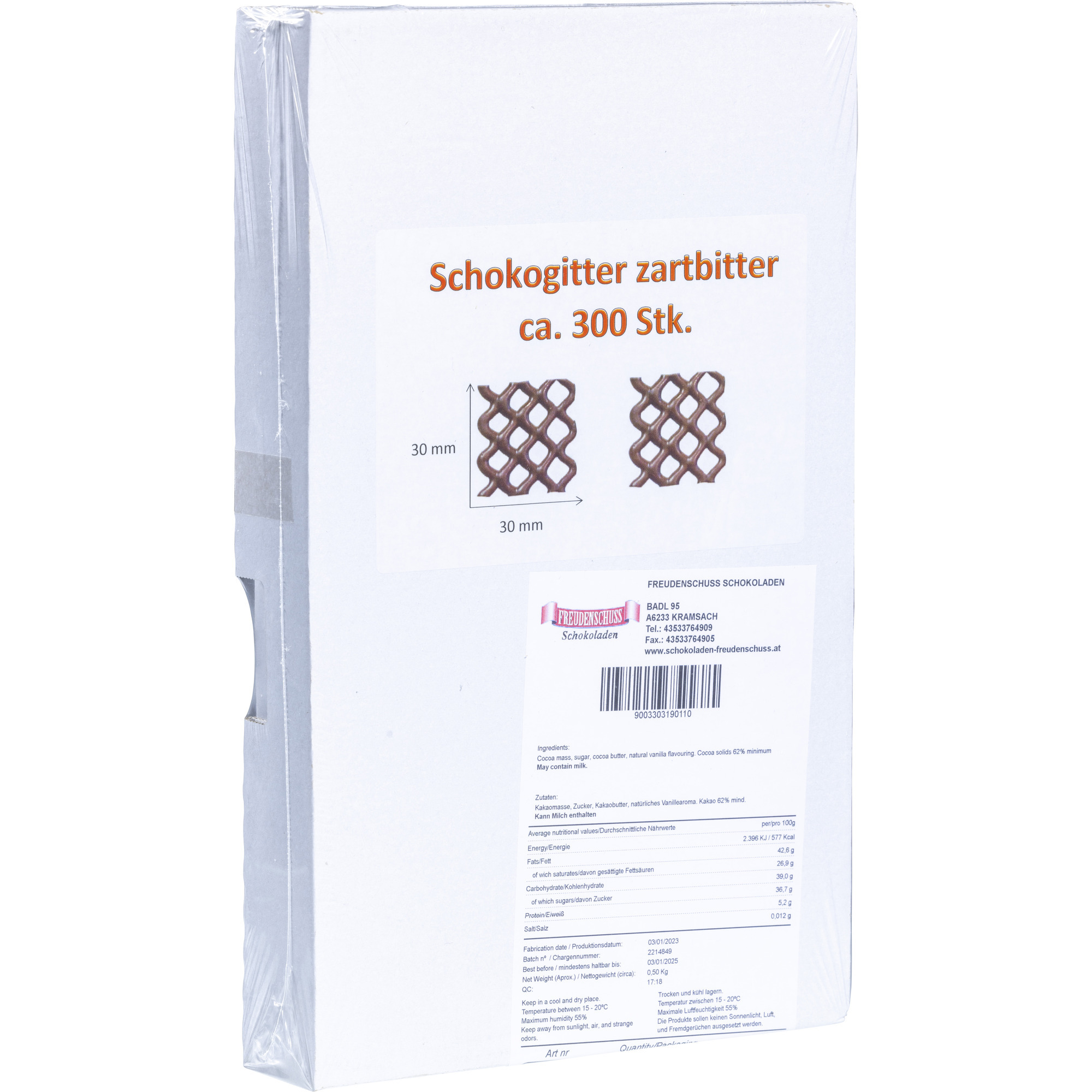 Freudensch. Schokogitter 300 Stk.