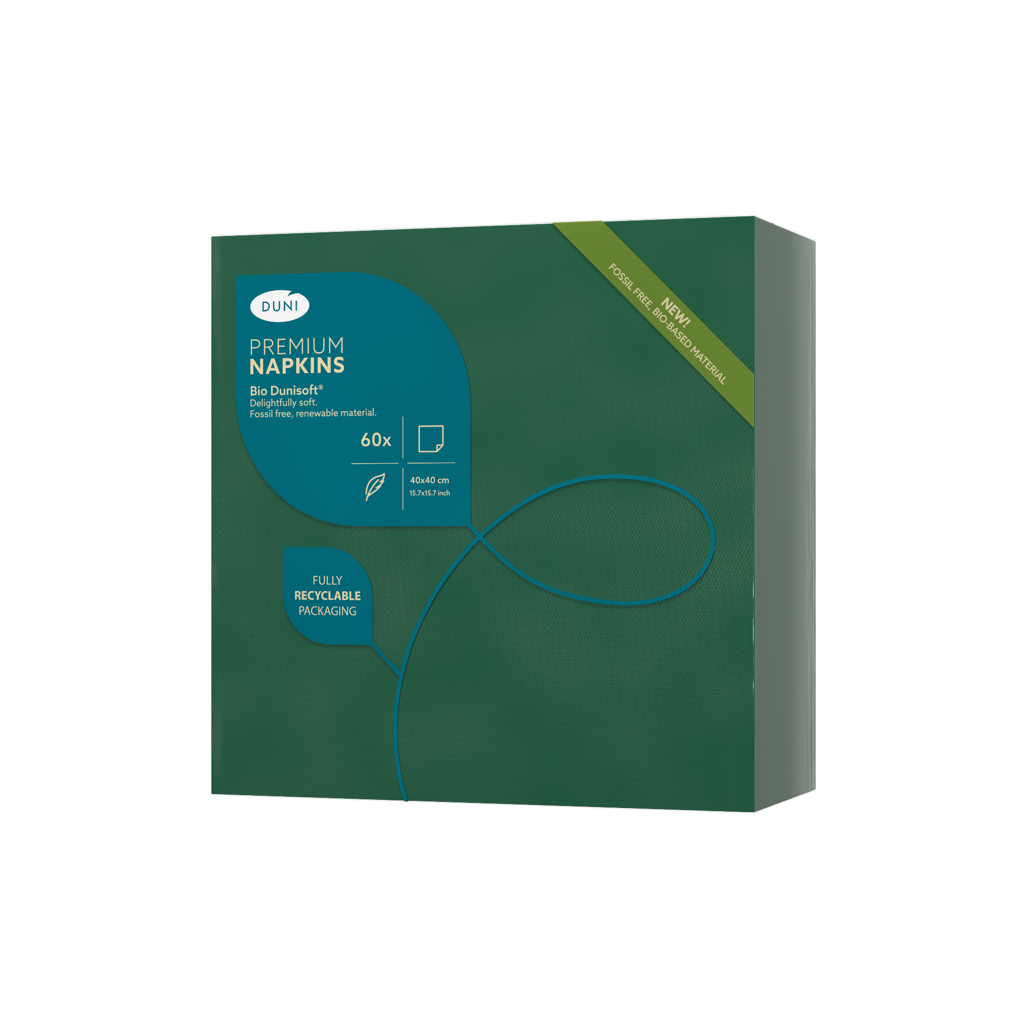 Bio Duni Soft Serv.40/60er, Jägergrün