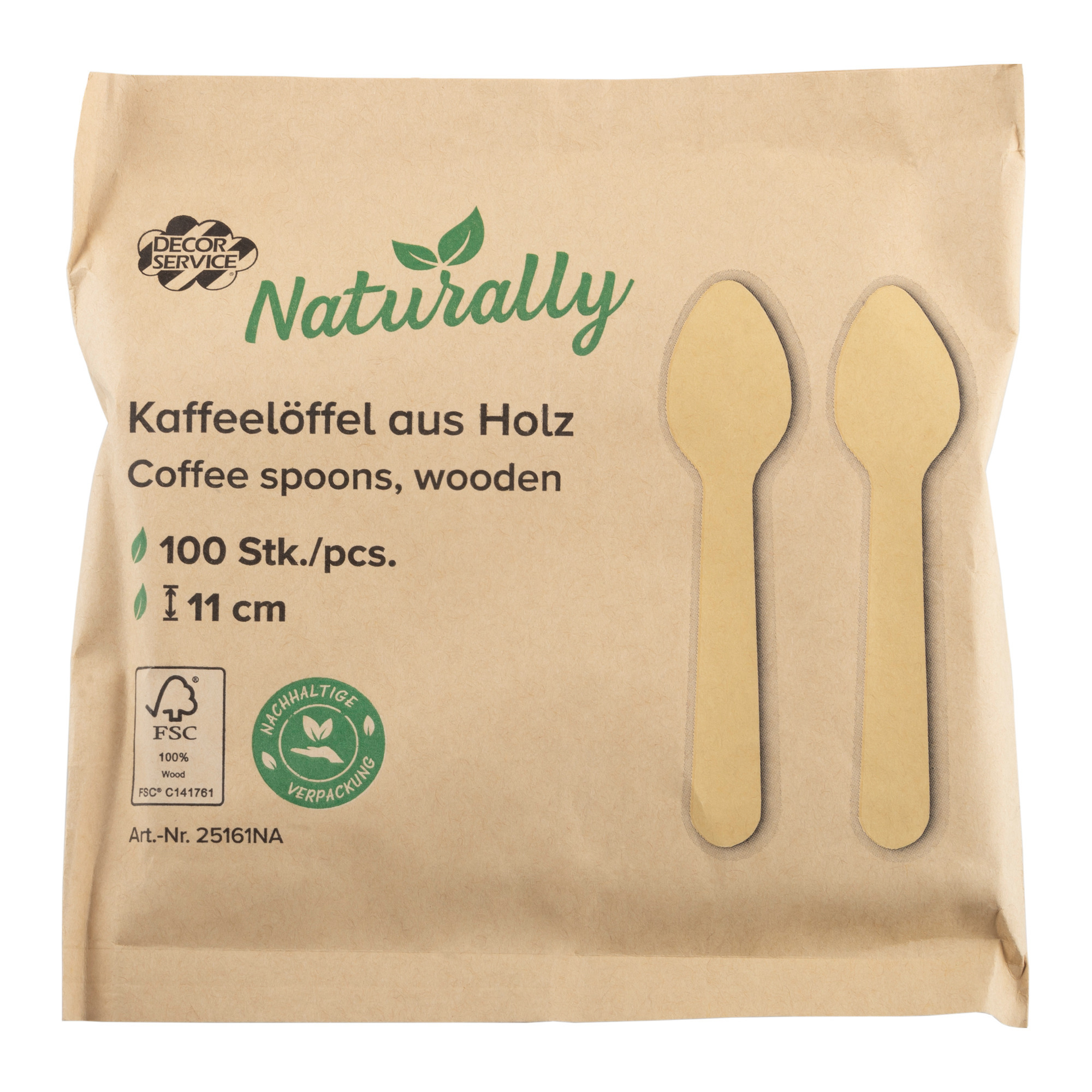 Kaffeelöffel Holz 11cm 100er