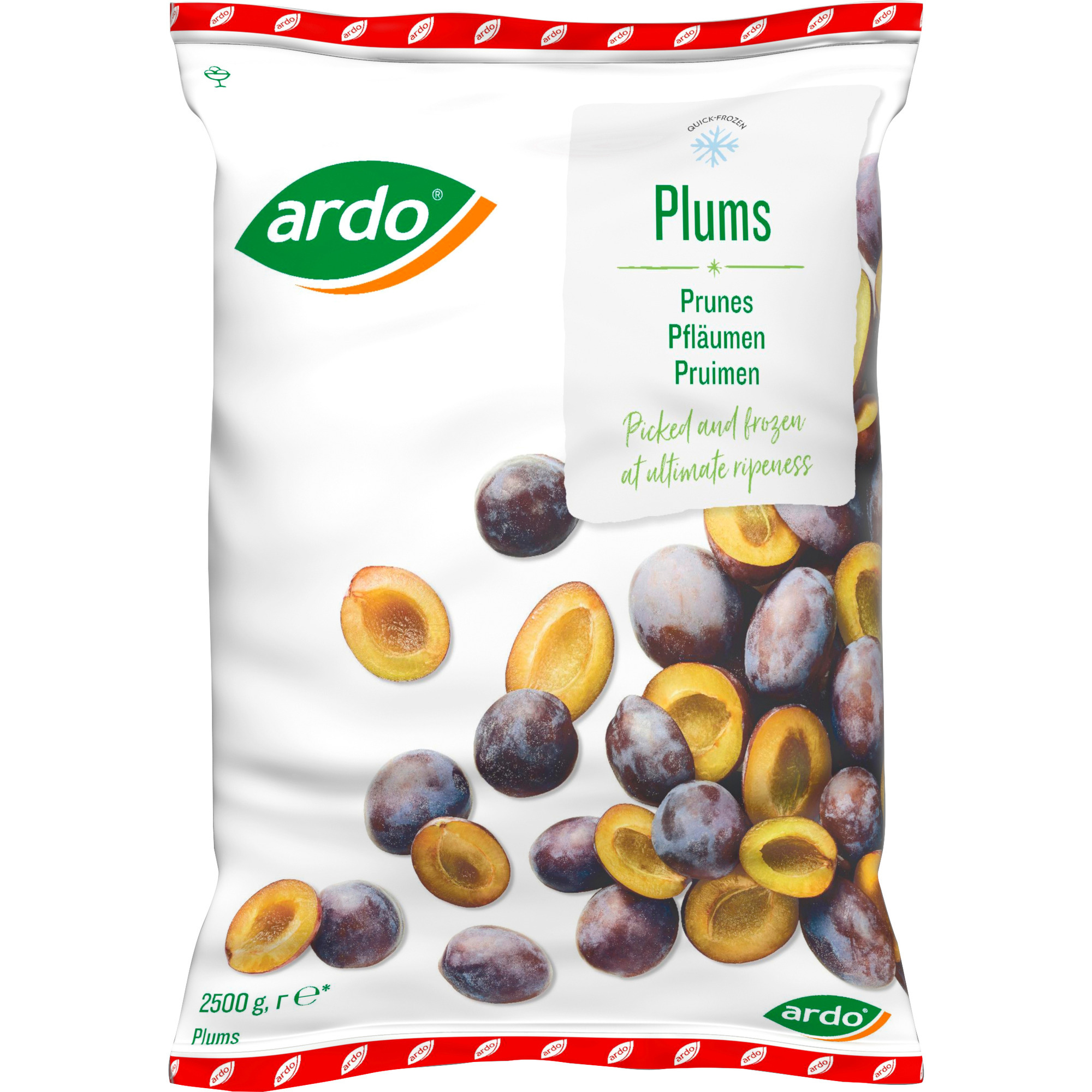 Ardo Zwetschkenhälften o.K. TK 2,5kg