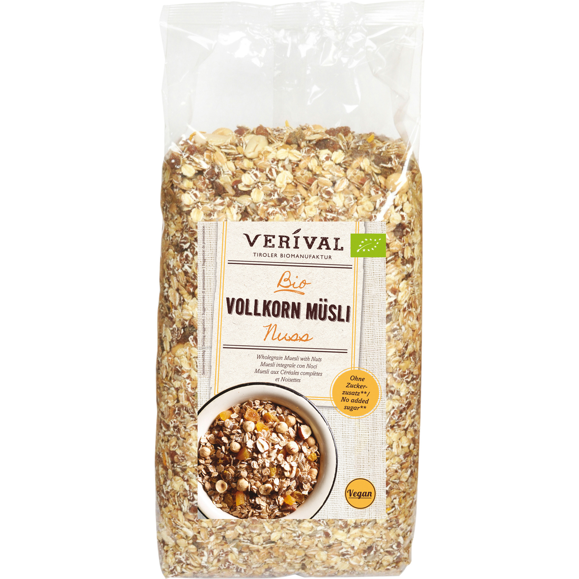 Verival Bio Vollkorn Müsli 1,5kg, Nuss