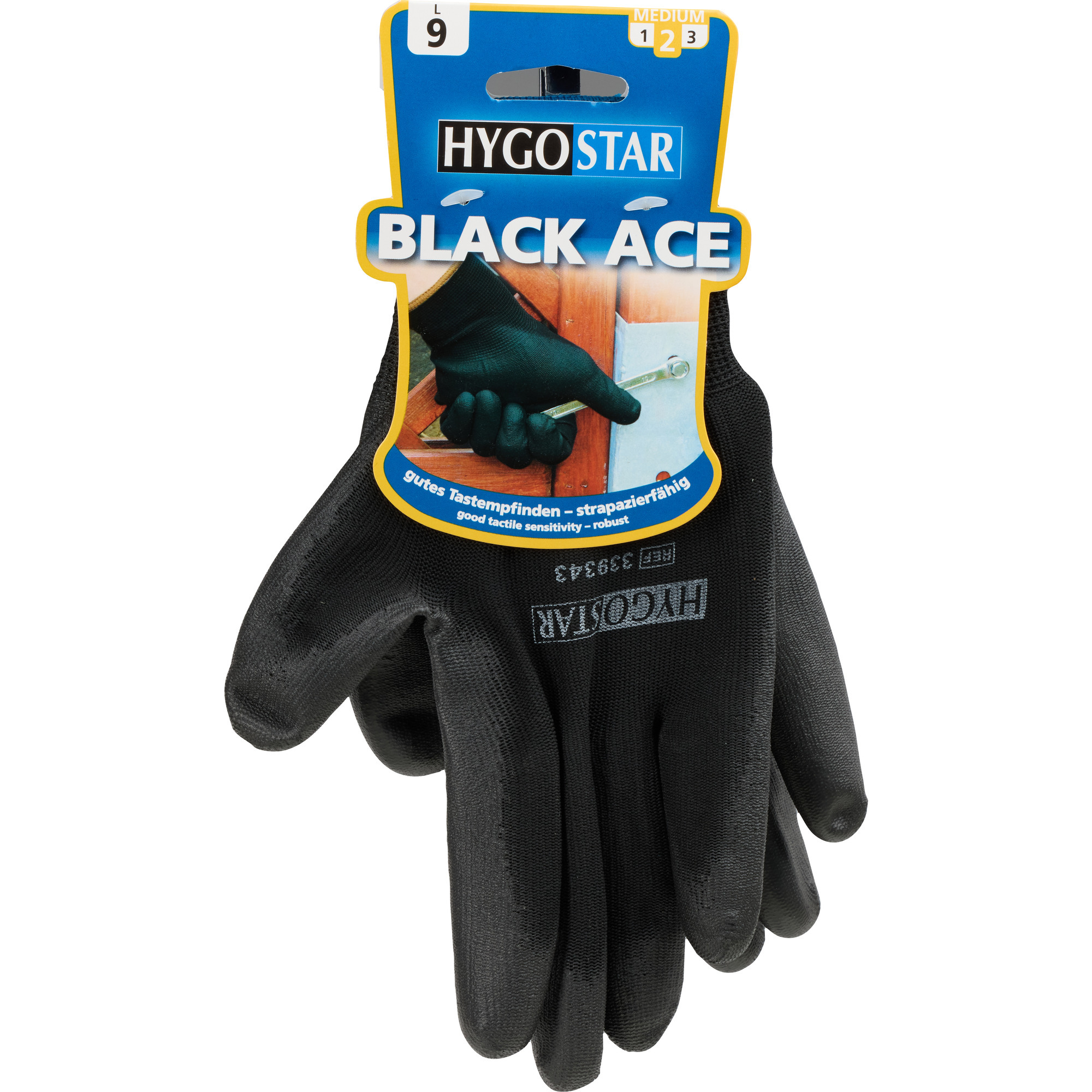 Hygostar Handschuh Nylon Black Gr.L