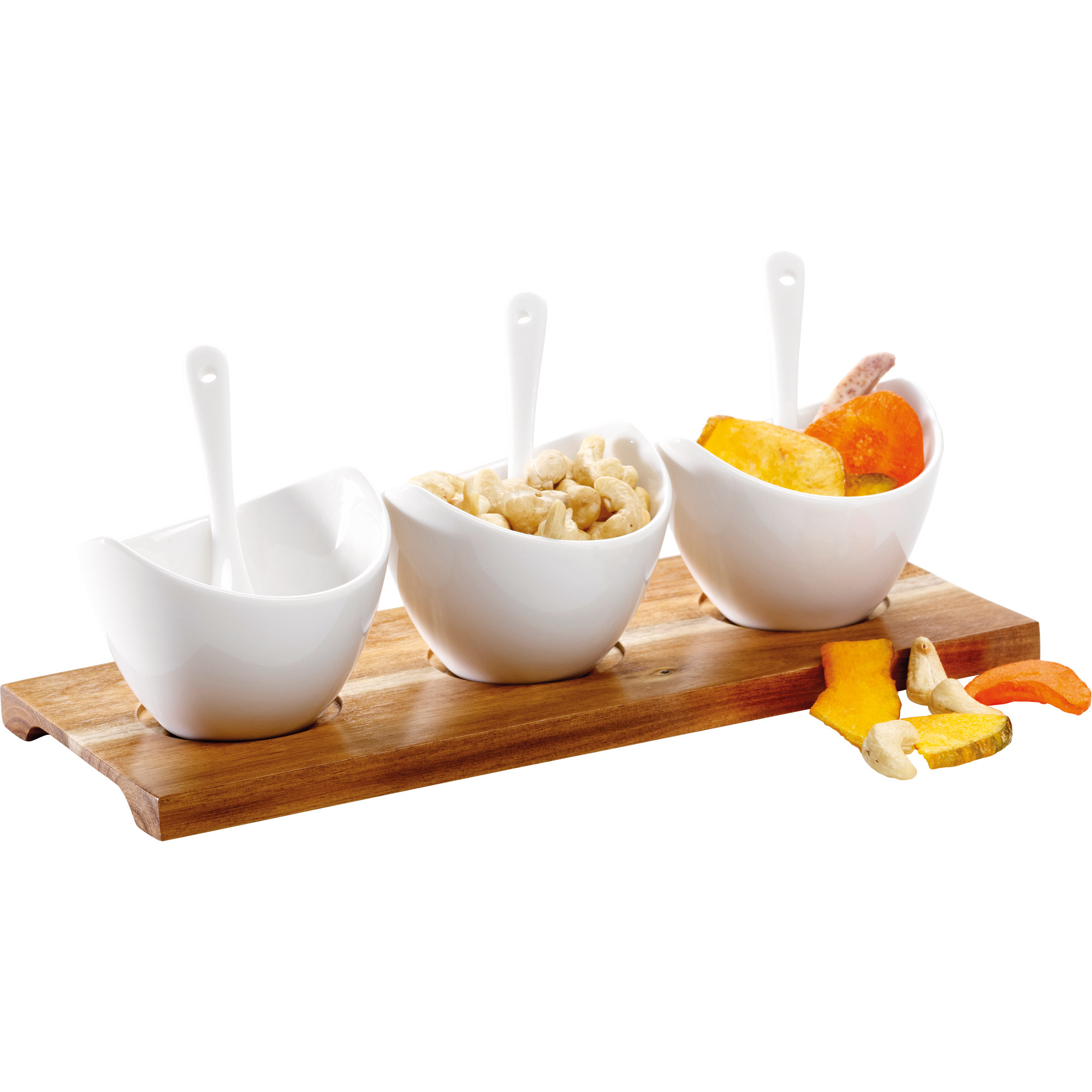 Snackingset auf Holztray 7tlg.