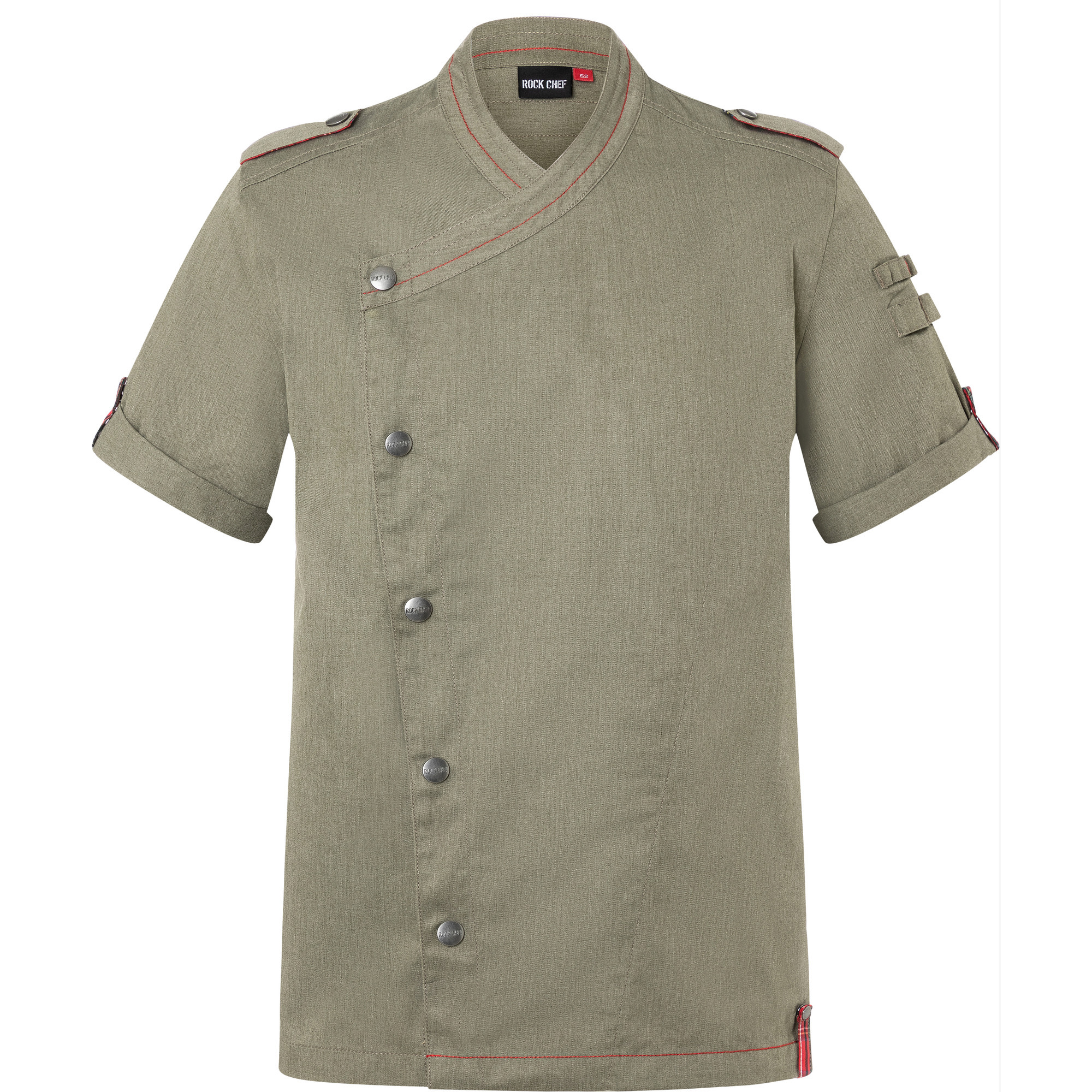 Hr.Kochjacke RockChef vint.green, Gr. 58