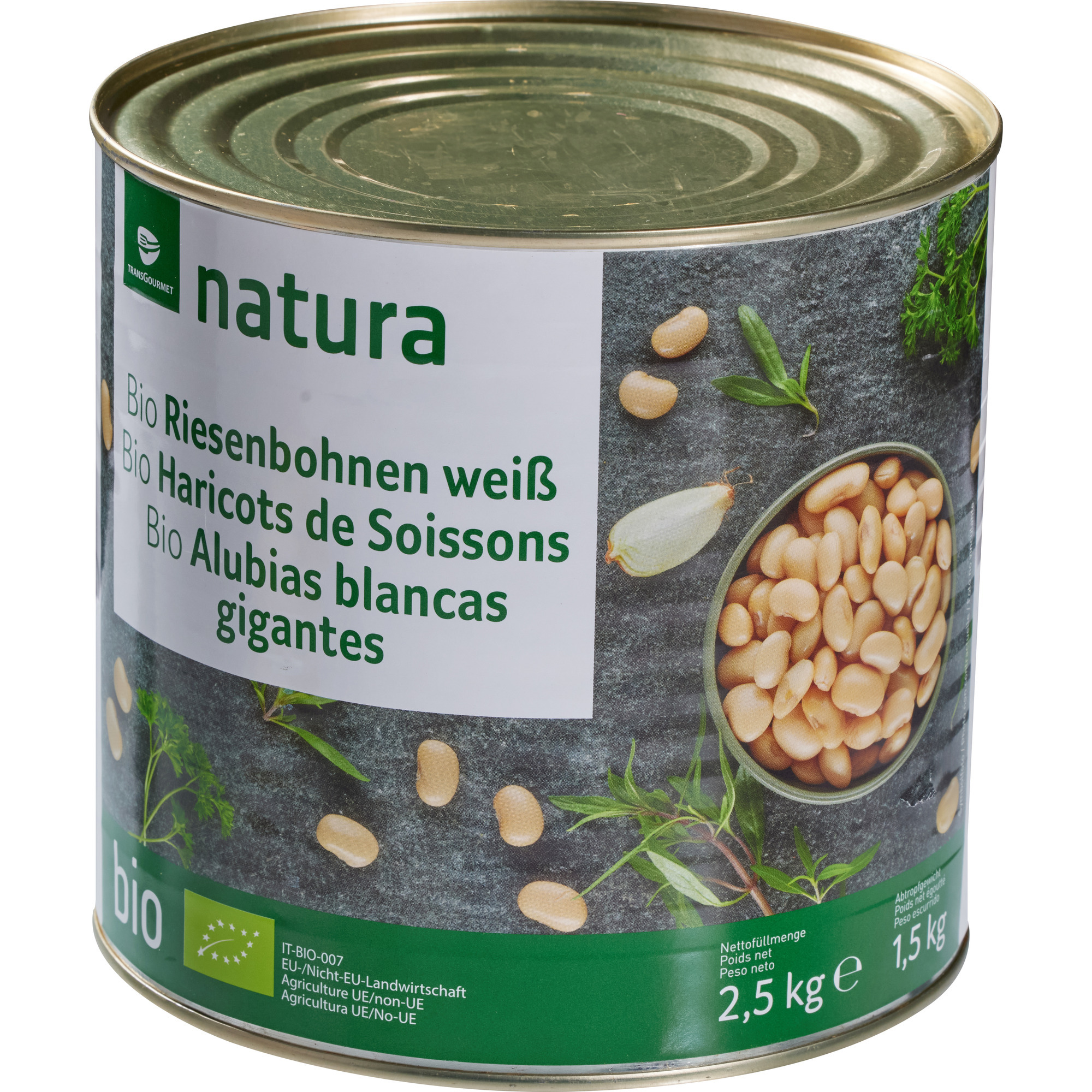 Natura Bio Riesenbohnen weiß 2650ml