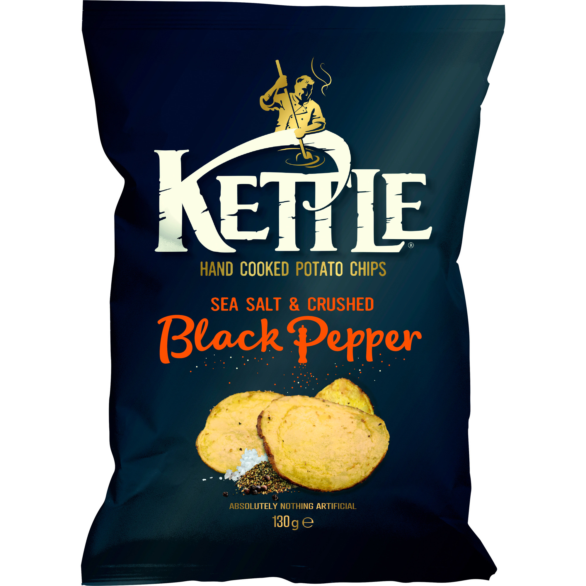 Kettle Chips 130g, Meersalz Pfeffer
