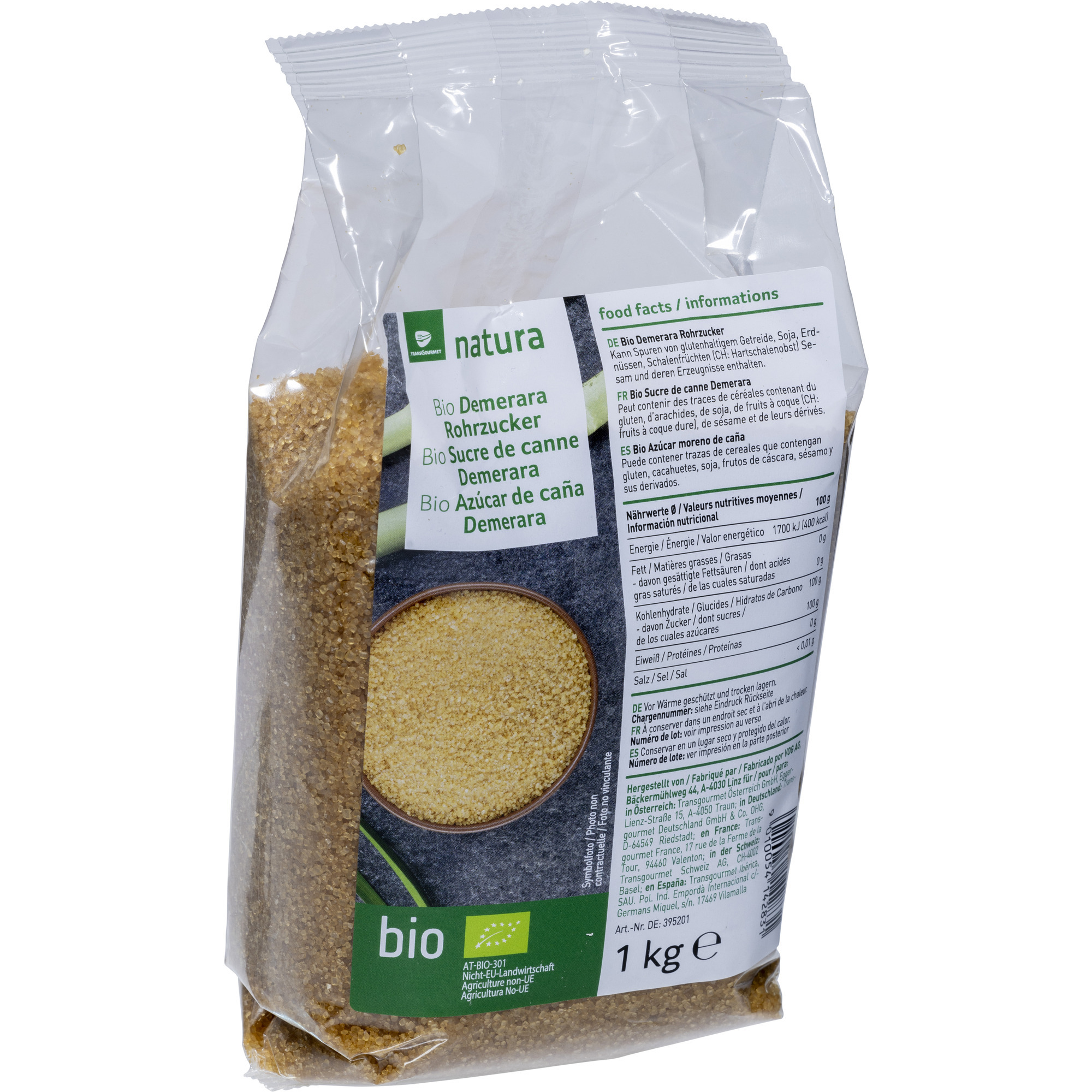 Natura Bio Demerara Rohrzucker 1kg