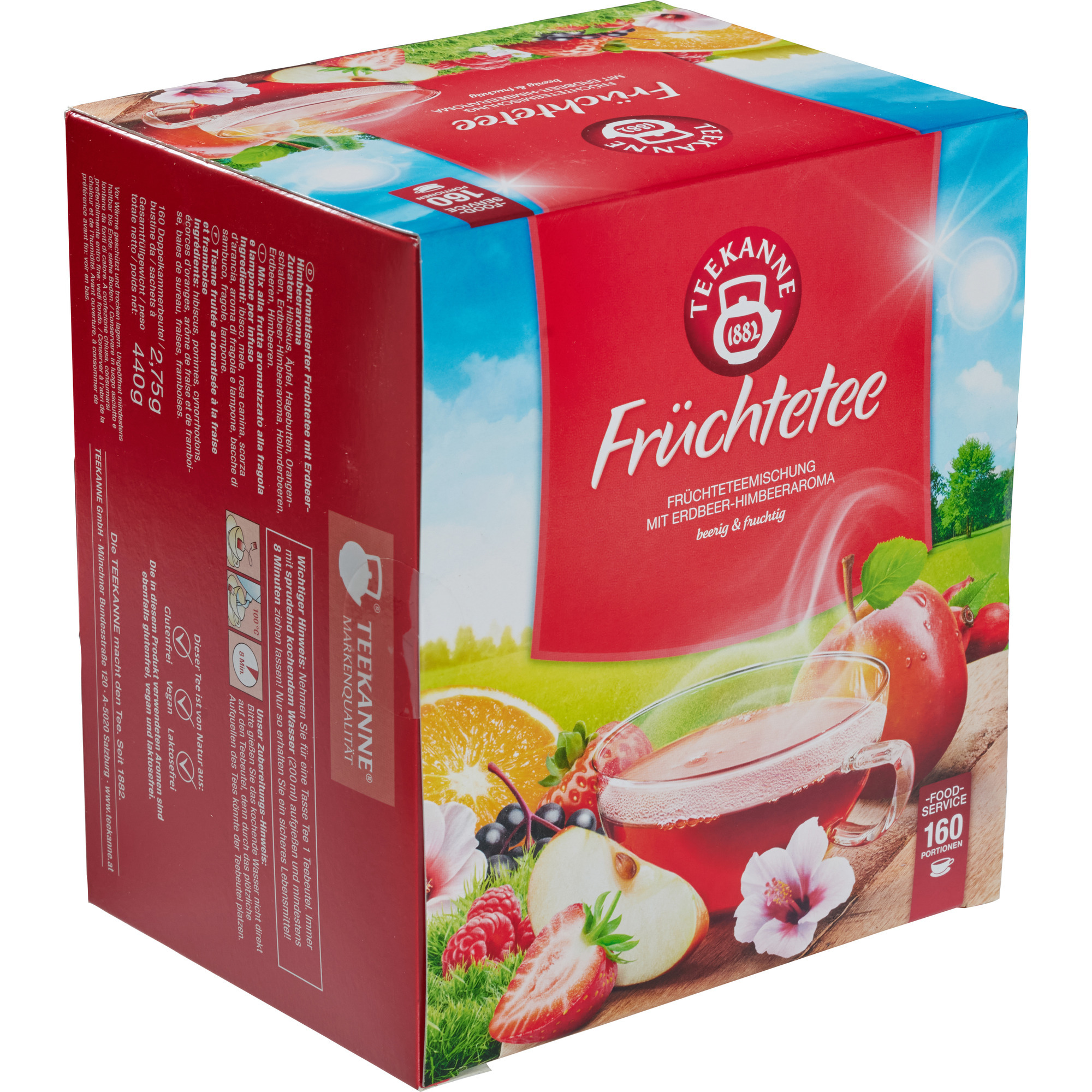 Teekanne Gastro Früchtetee aroma. 160er