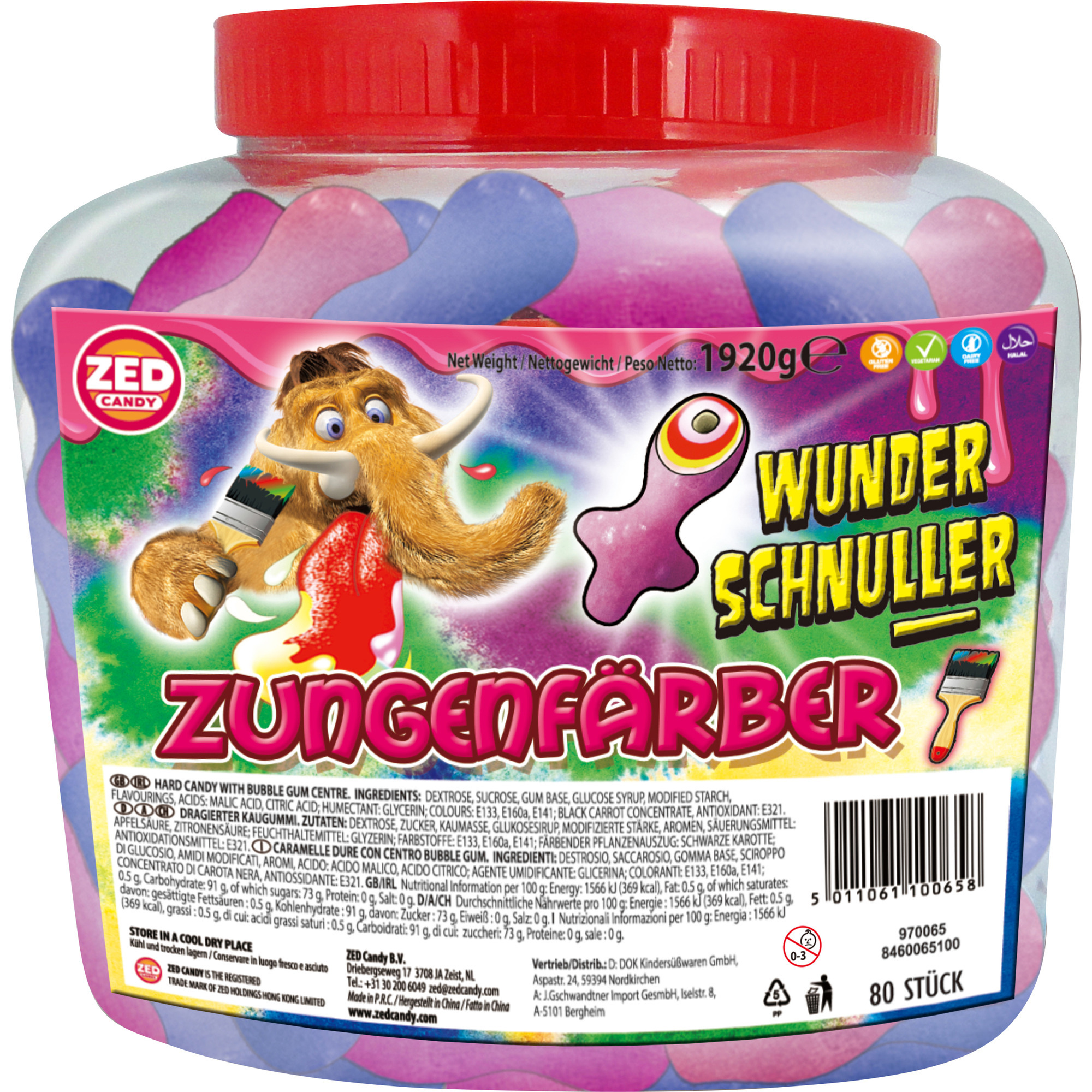 Wunderschnuller Zungenfärber 80x24g