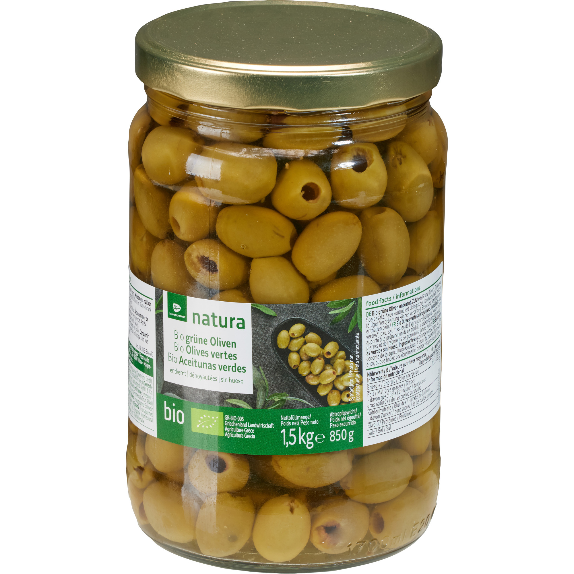 Natura Bio Oliven grün 1,7L