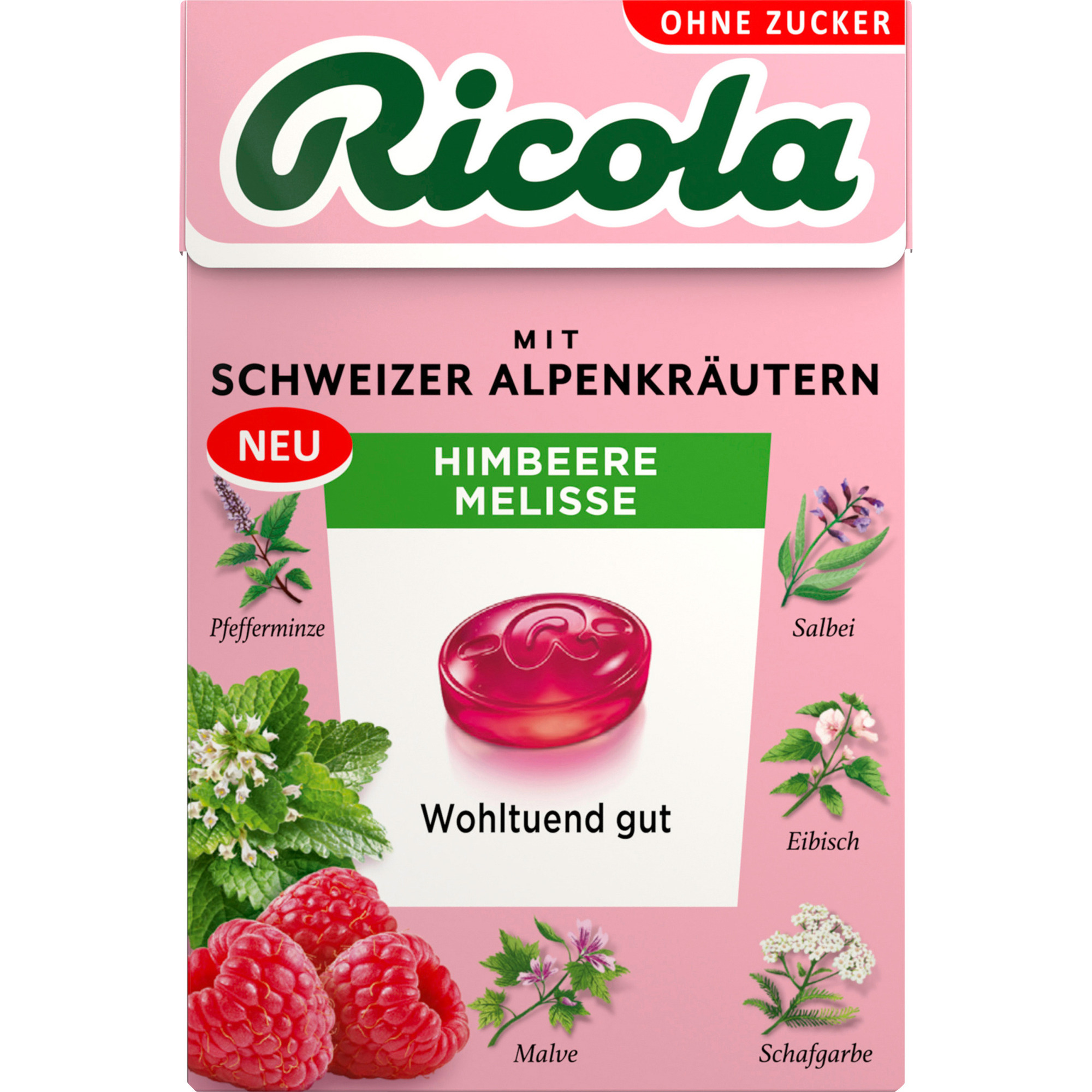 Ricola Himbeere Melisse ZF 50g