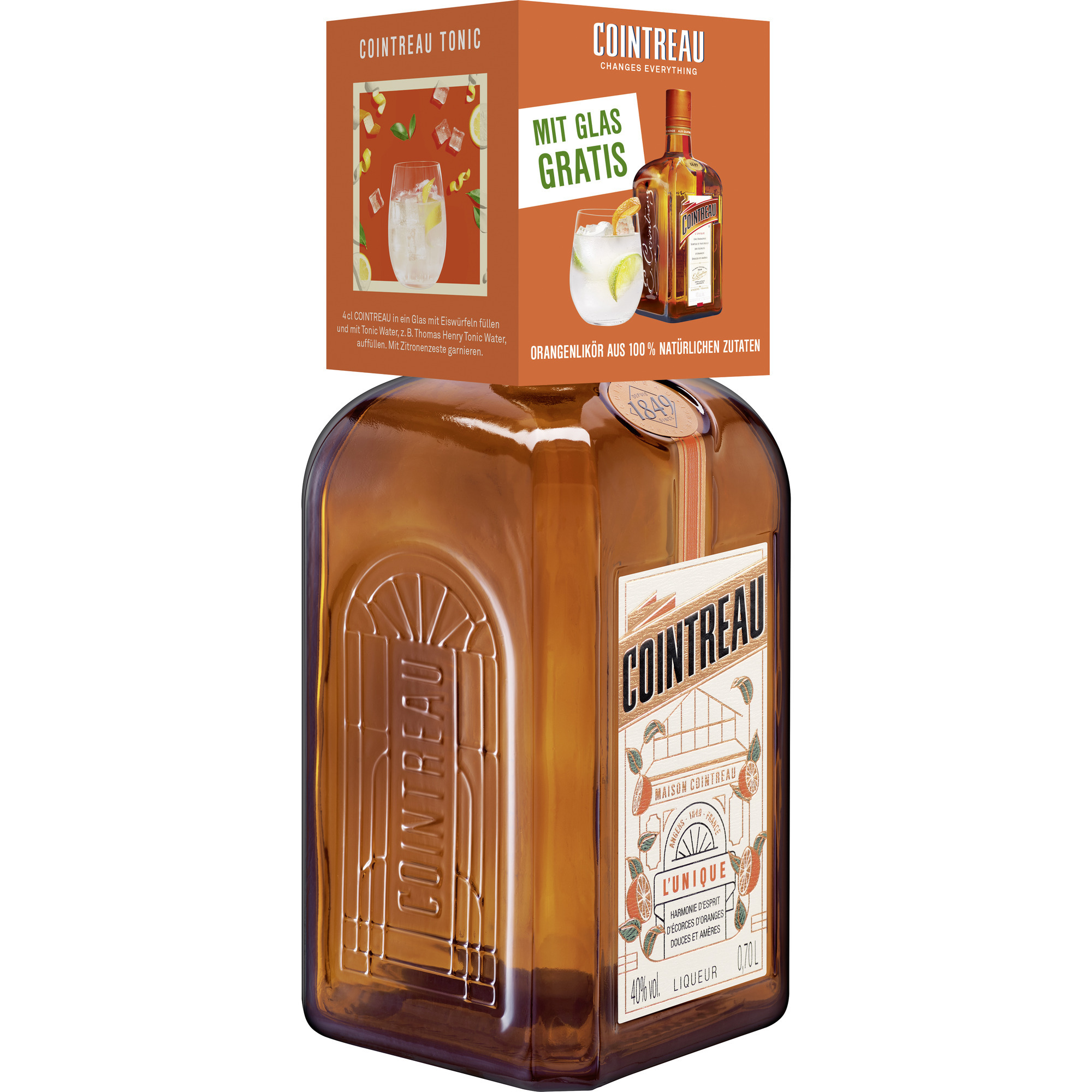 Cointreau GK 0,7l + Glas