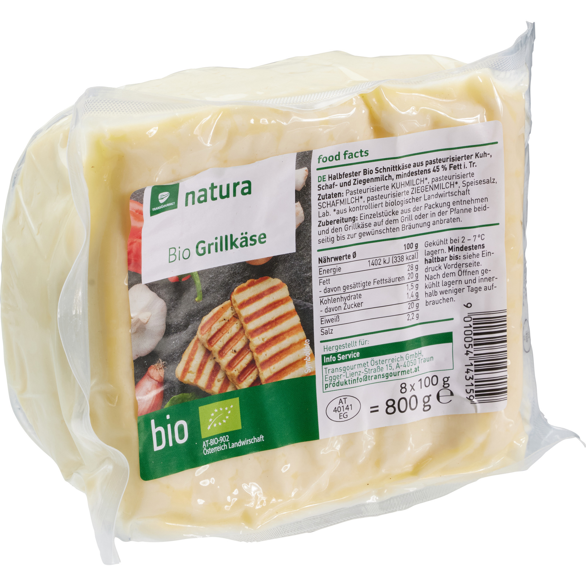 Natura Bio Grillkäse 8 x 100g