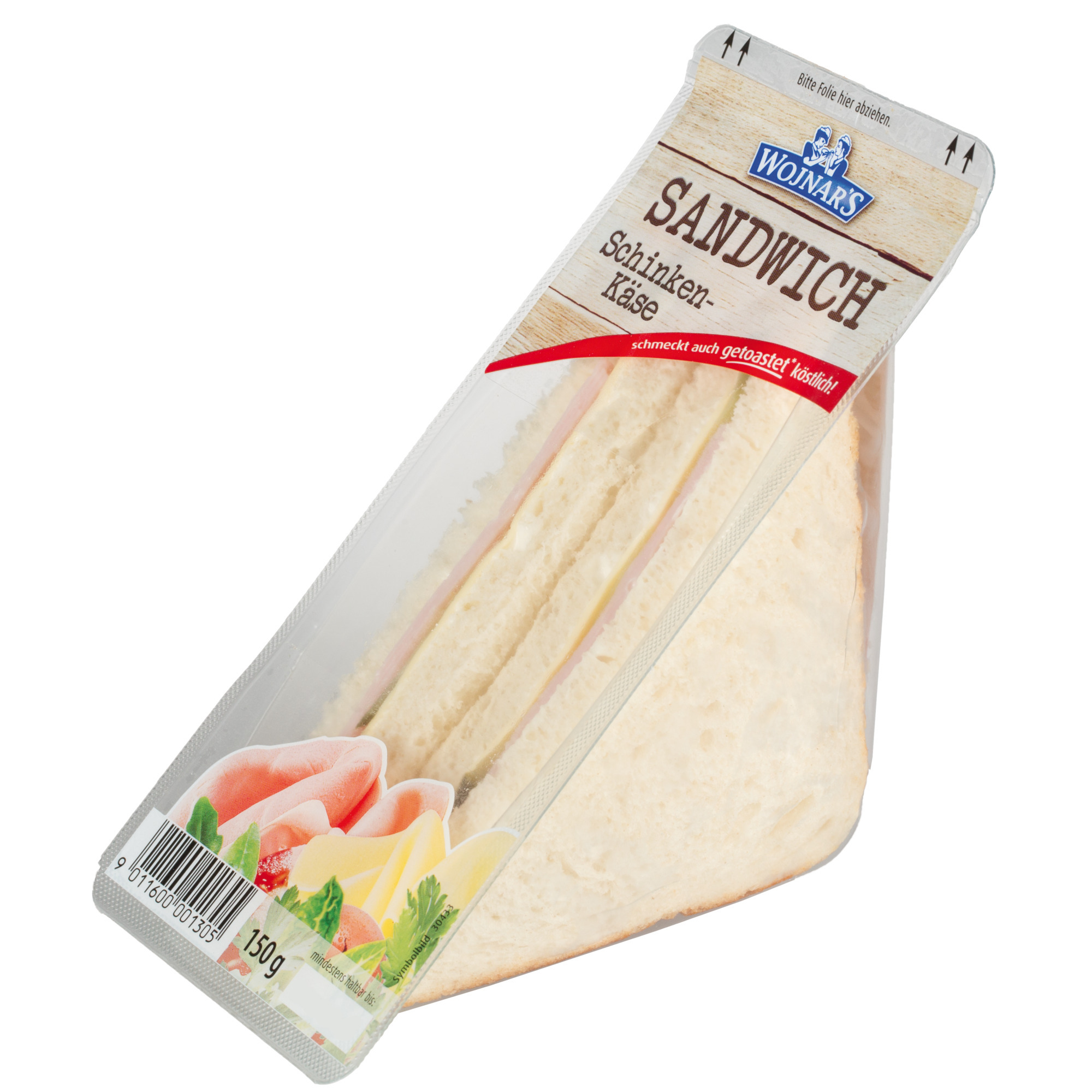 Wojnar's Sandwich 150g, Schinken/Käse